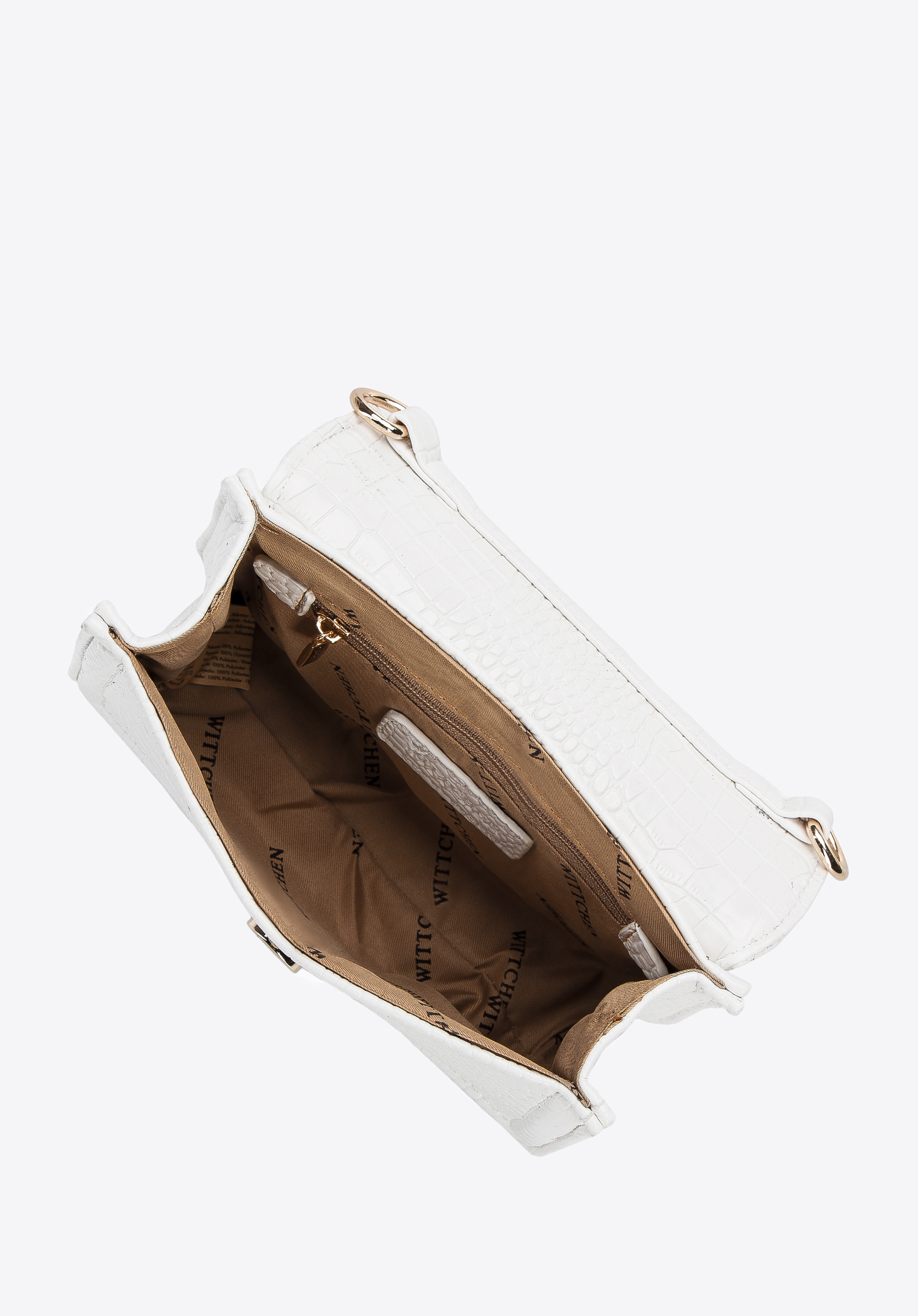 Minikuferek z ekoskóry o fakturze croco