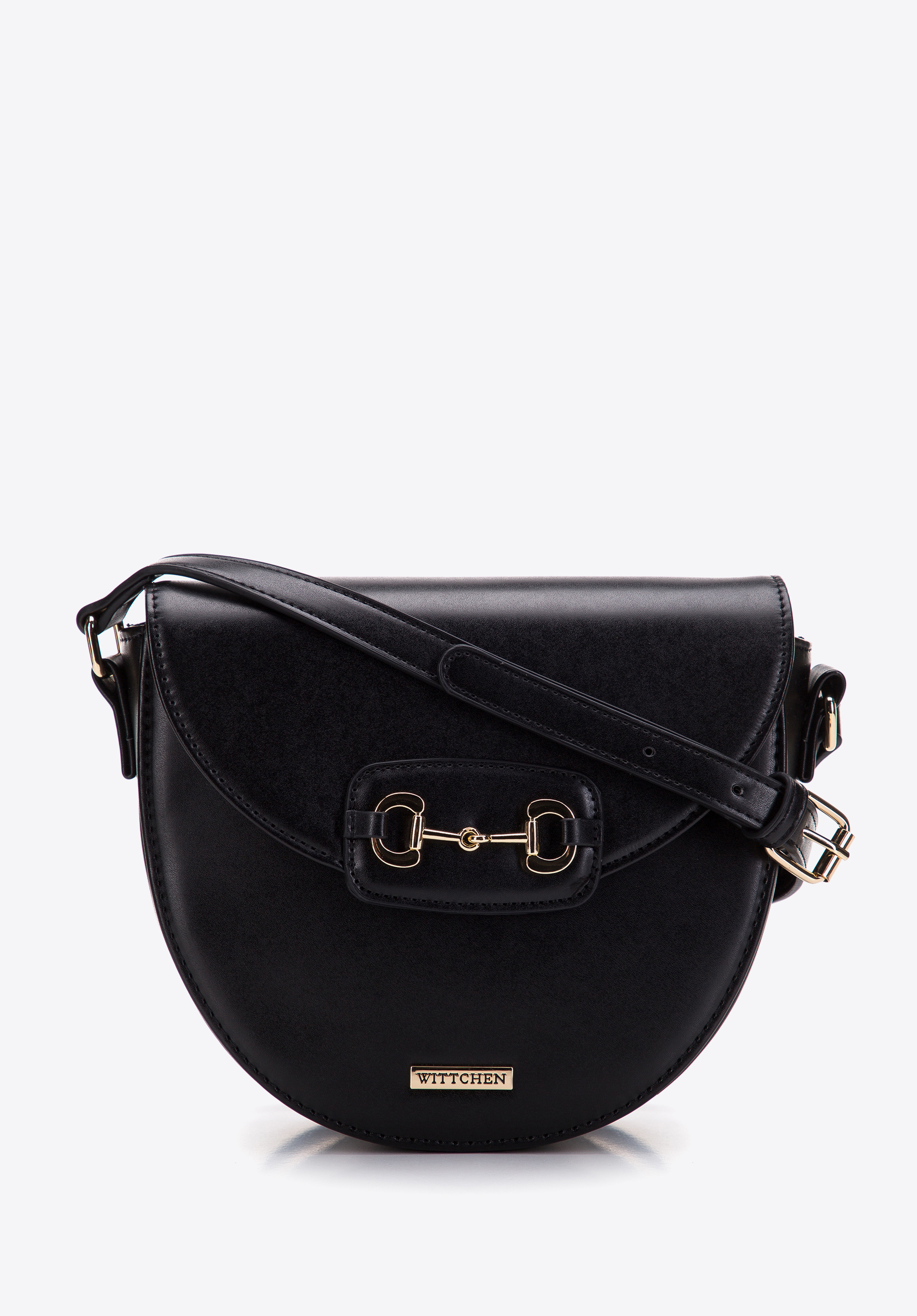 Damska listonoszka z ozdobną klamrą na klapie