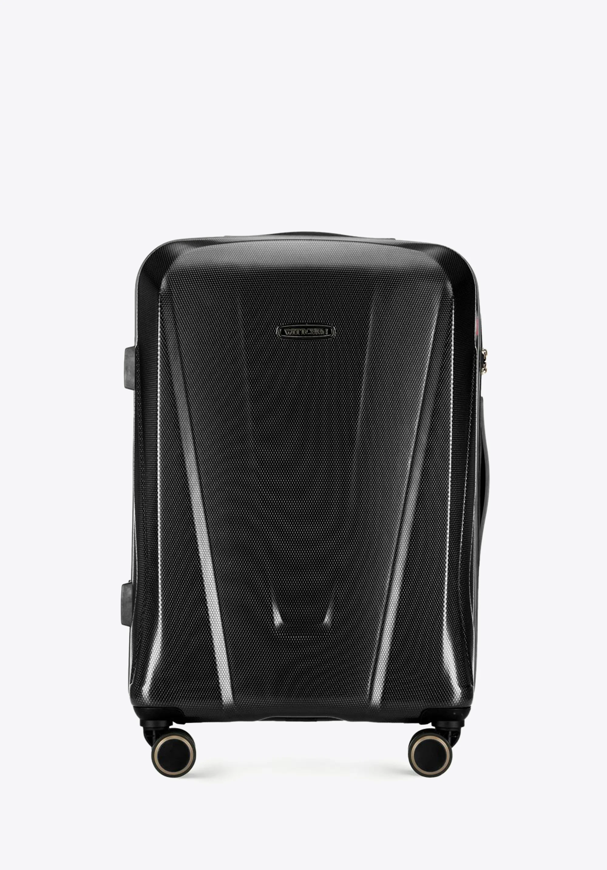 Walizka kabinowa z polikarbonu geometryczna