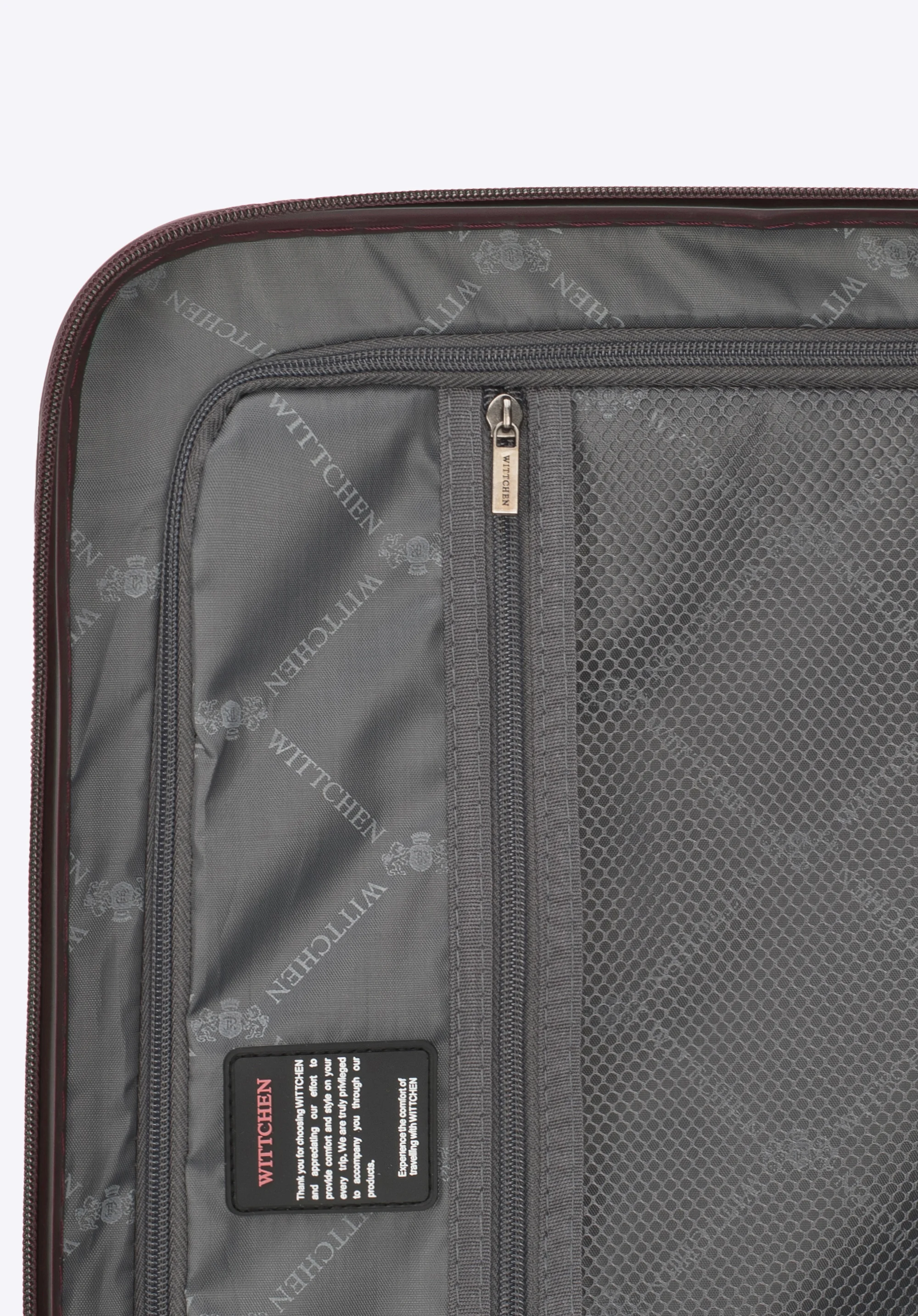 Walizka kabinowa z polikarbonu geometryczna