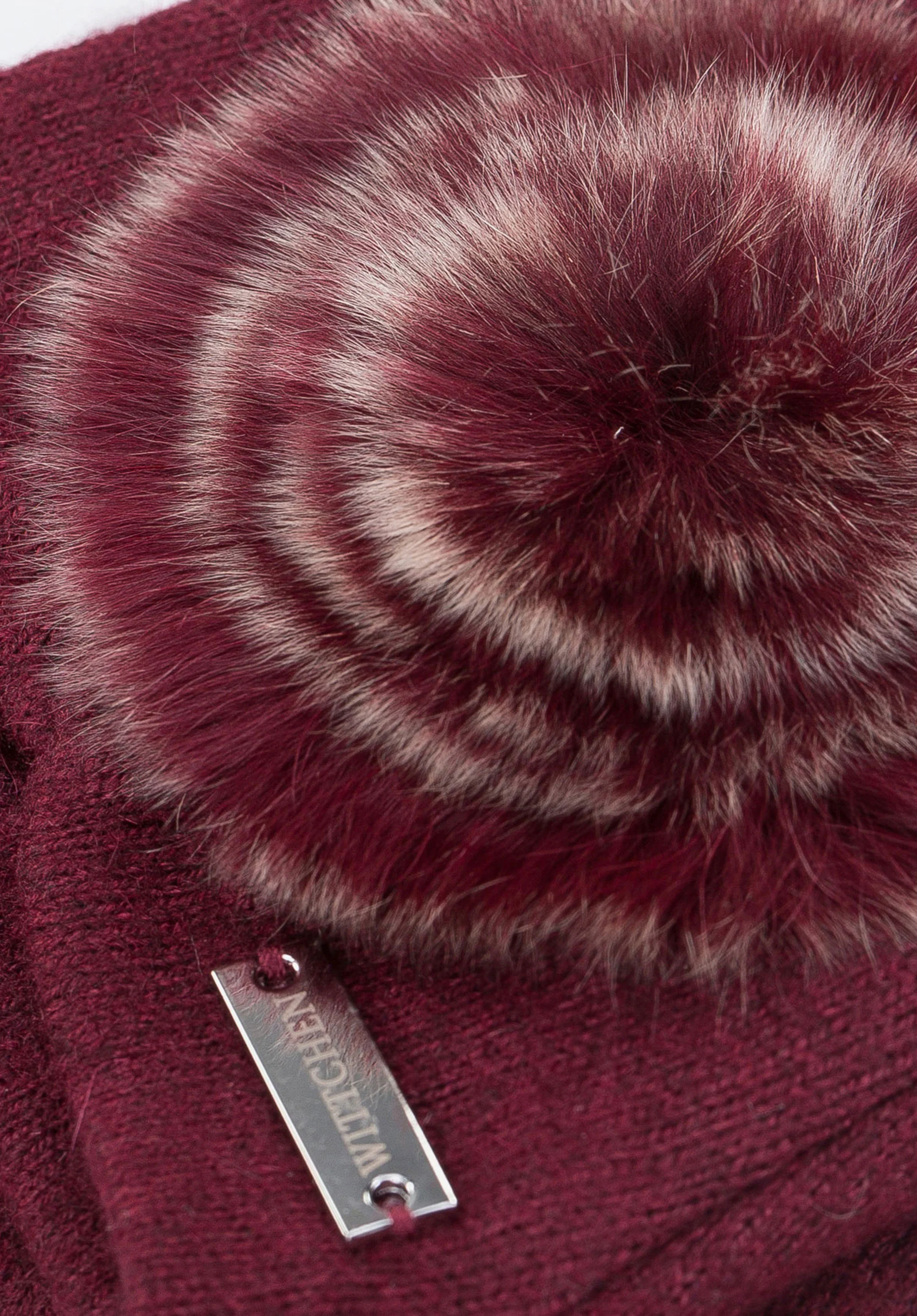 Damskie rękawiczki z puszkiem