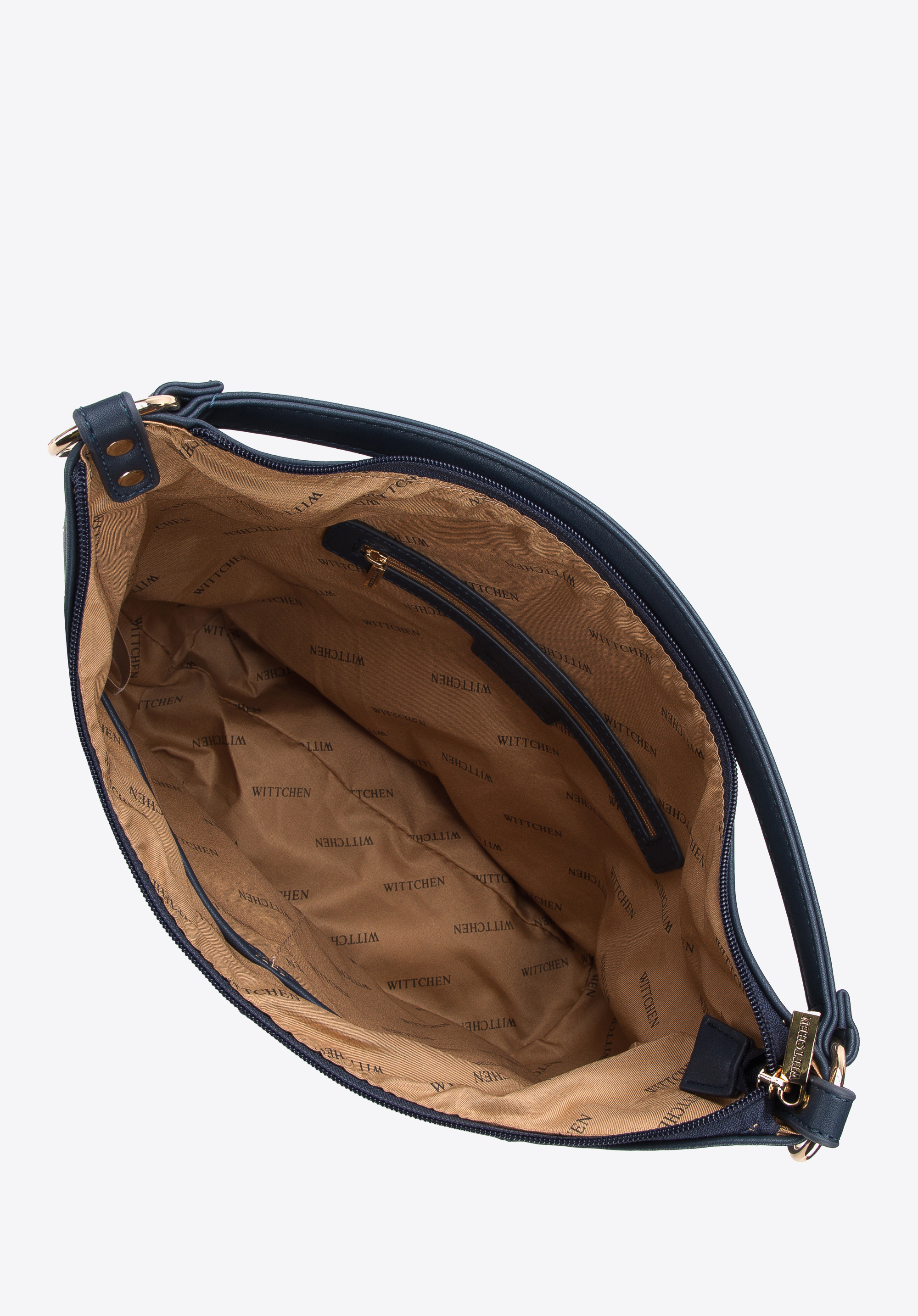 Torebka worek z ekoskóry z nitami