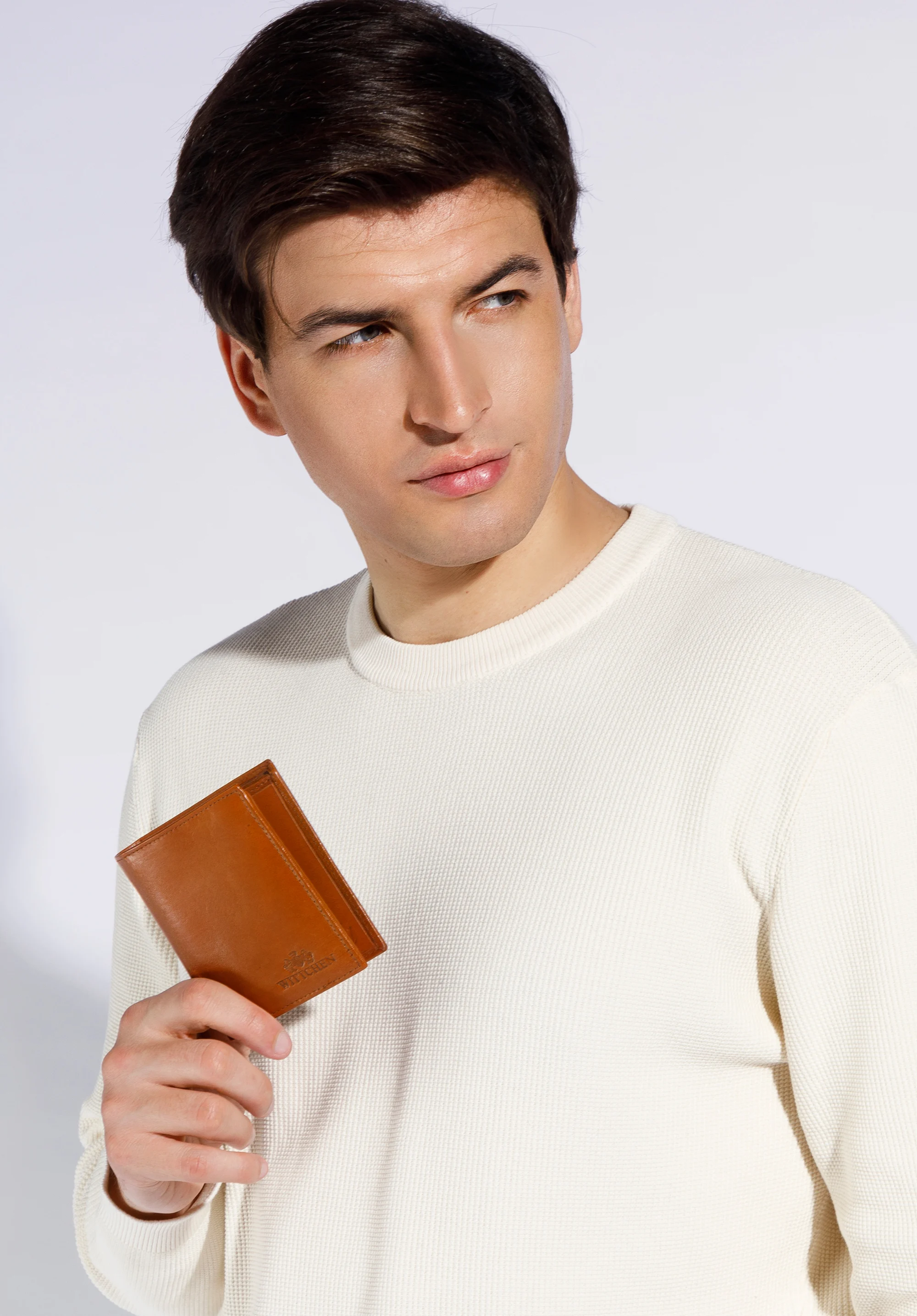 Męski portfel ze skóry mały