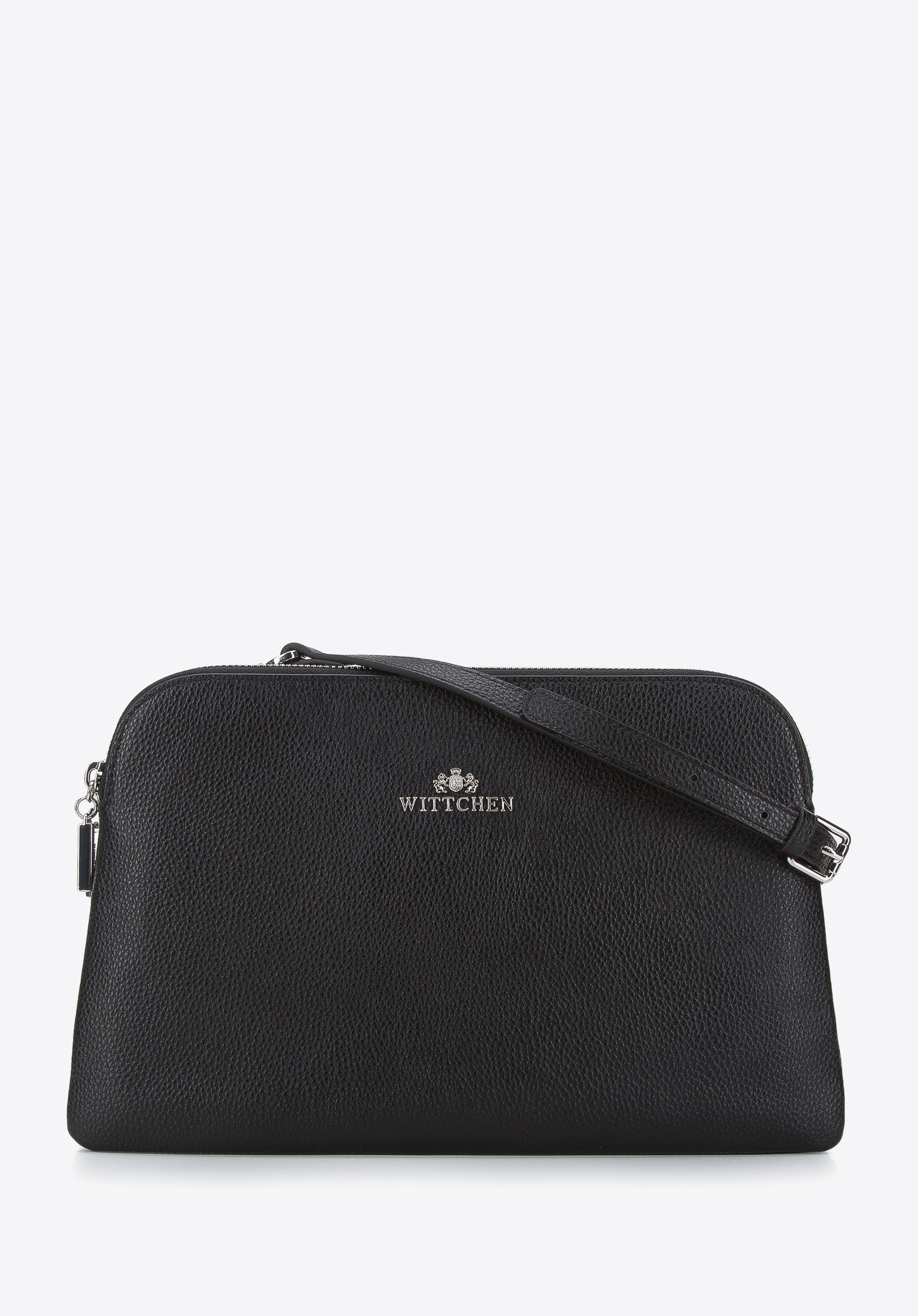 Damska listonoszka skórzana z dwiema komorami