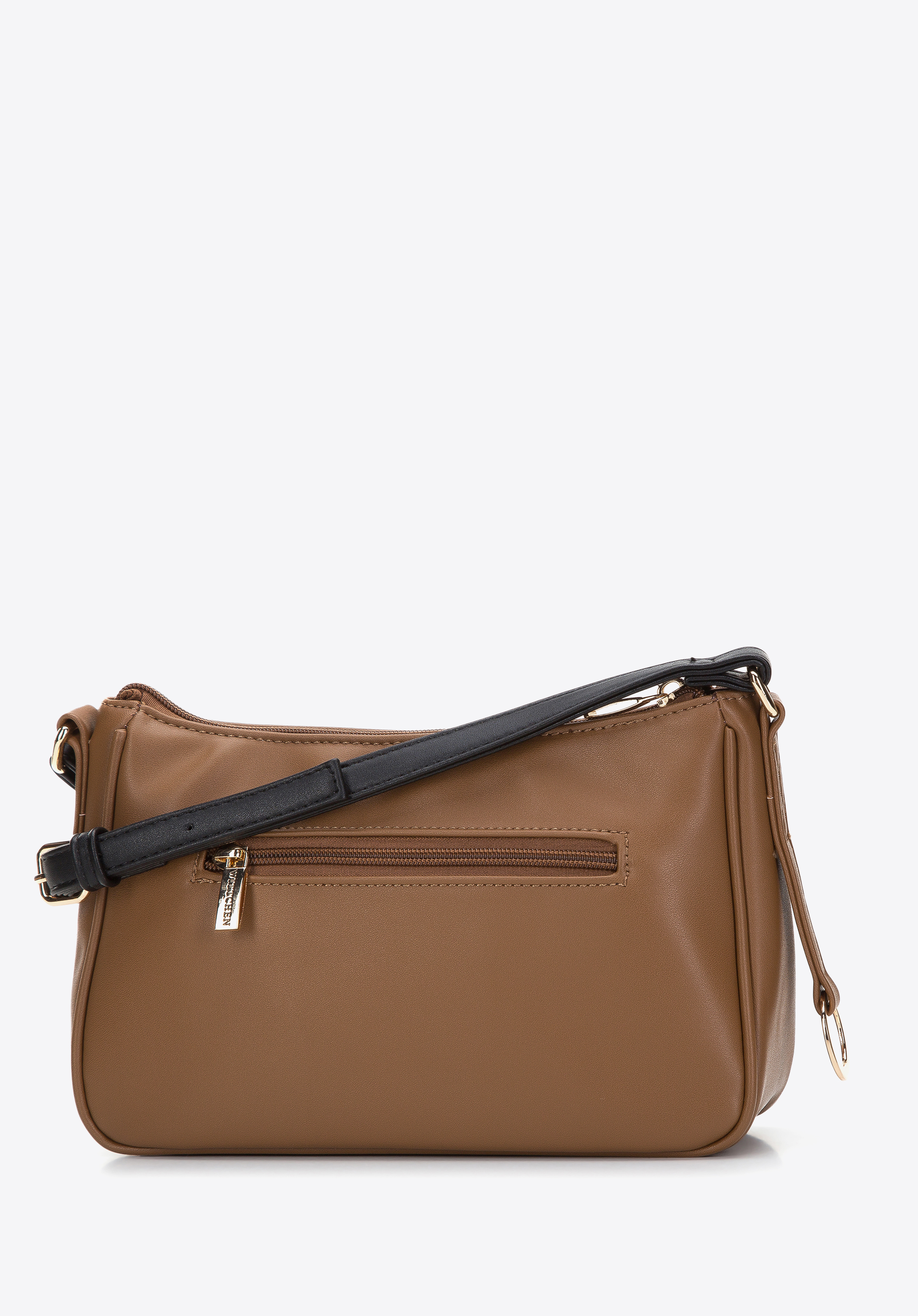 Damska listonoszka z kieszenią z przodu dwukolorowa