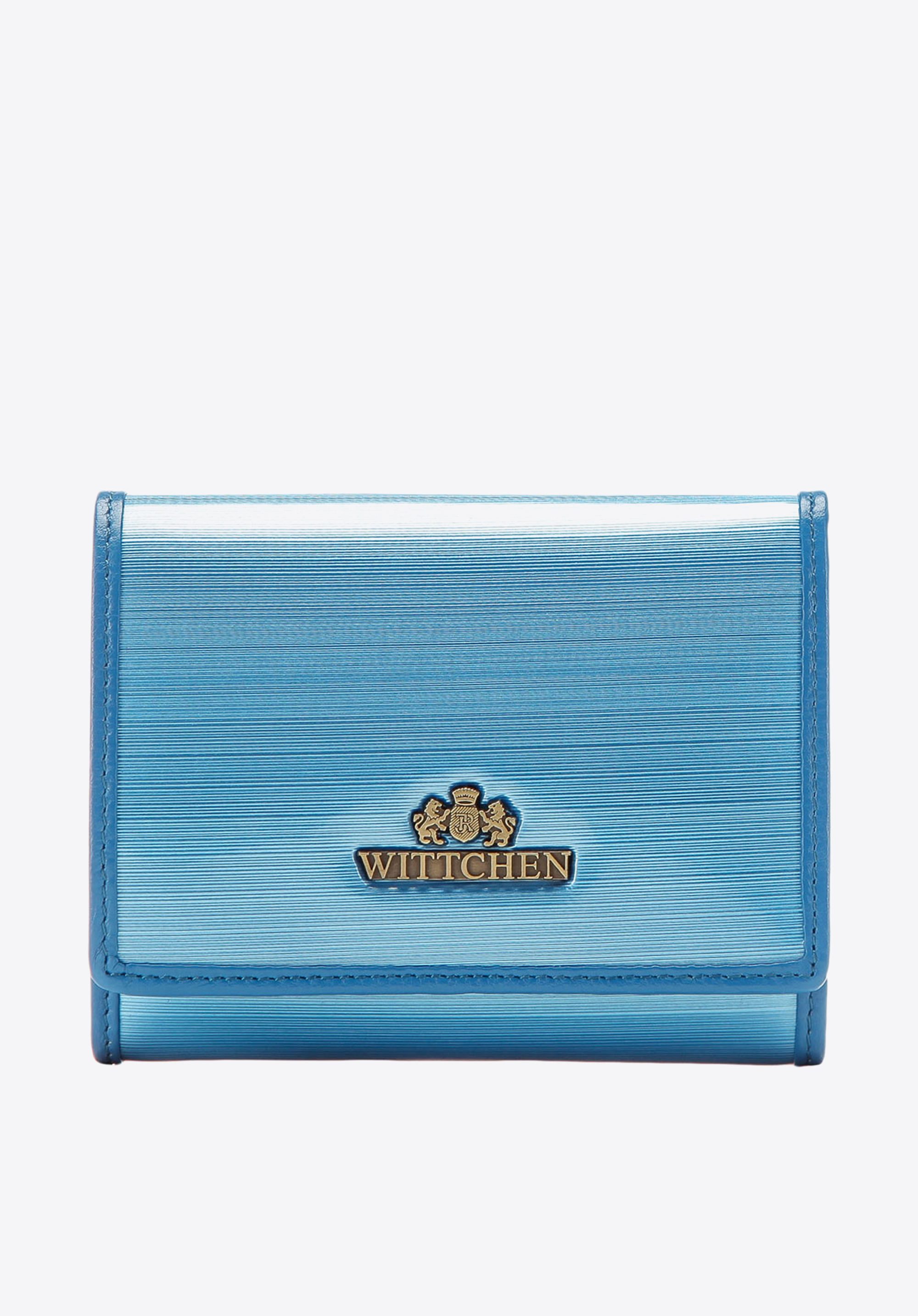 Damski portfel ze skóry lakierowany średni