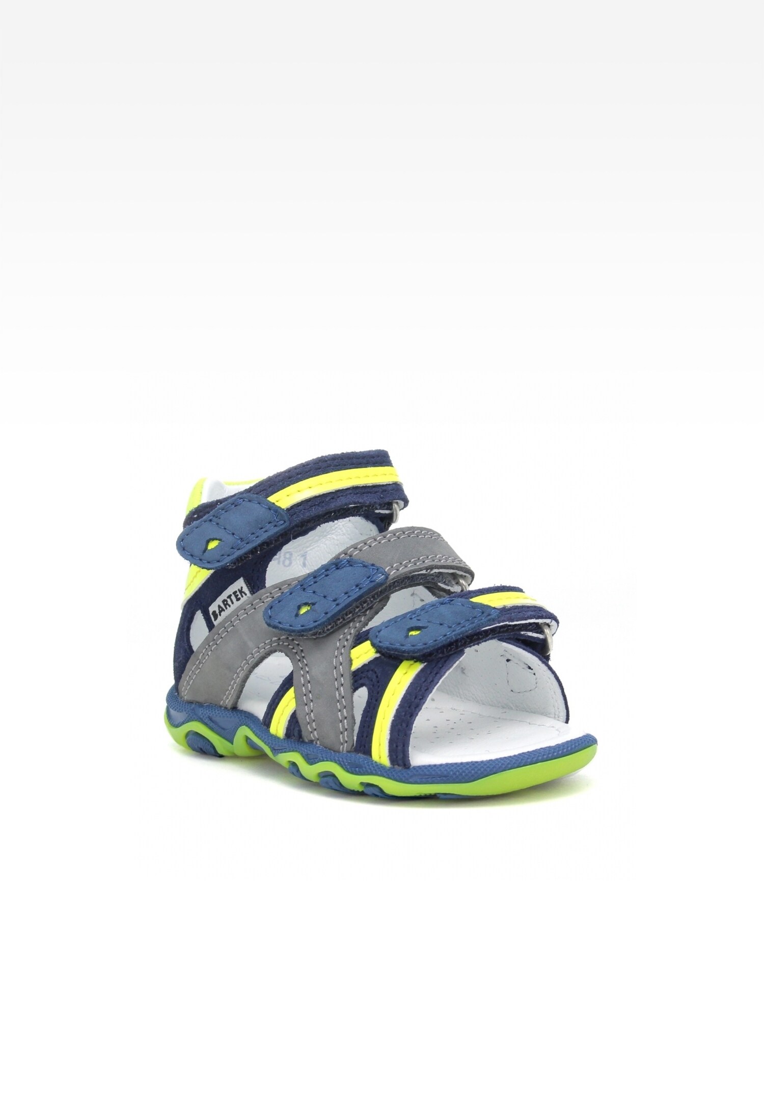 Sandały BARTEK T-11708-7/344, dla chłopców, granatowo-szary