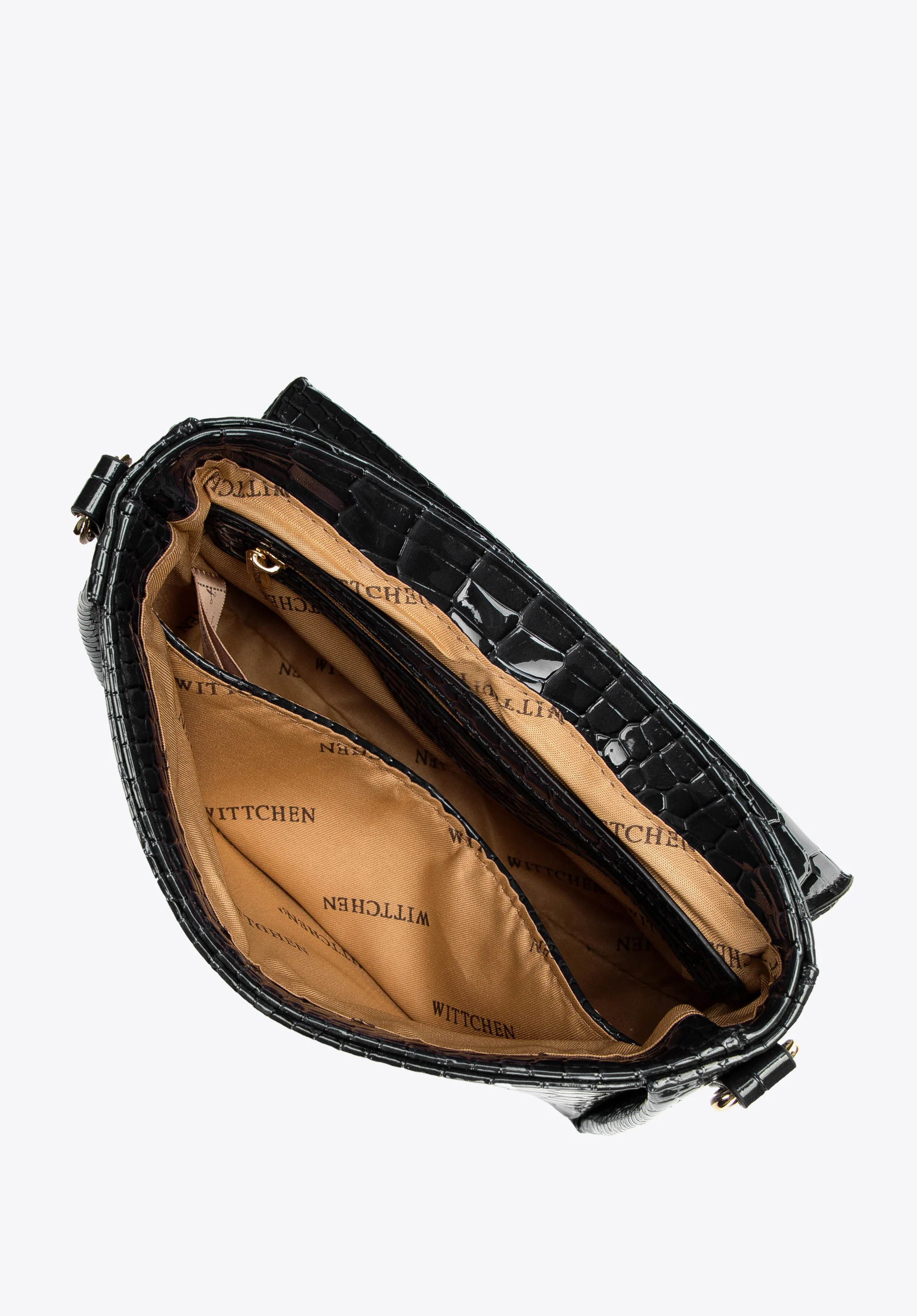 Damska minitorebka z rączką z koralików