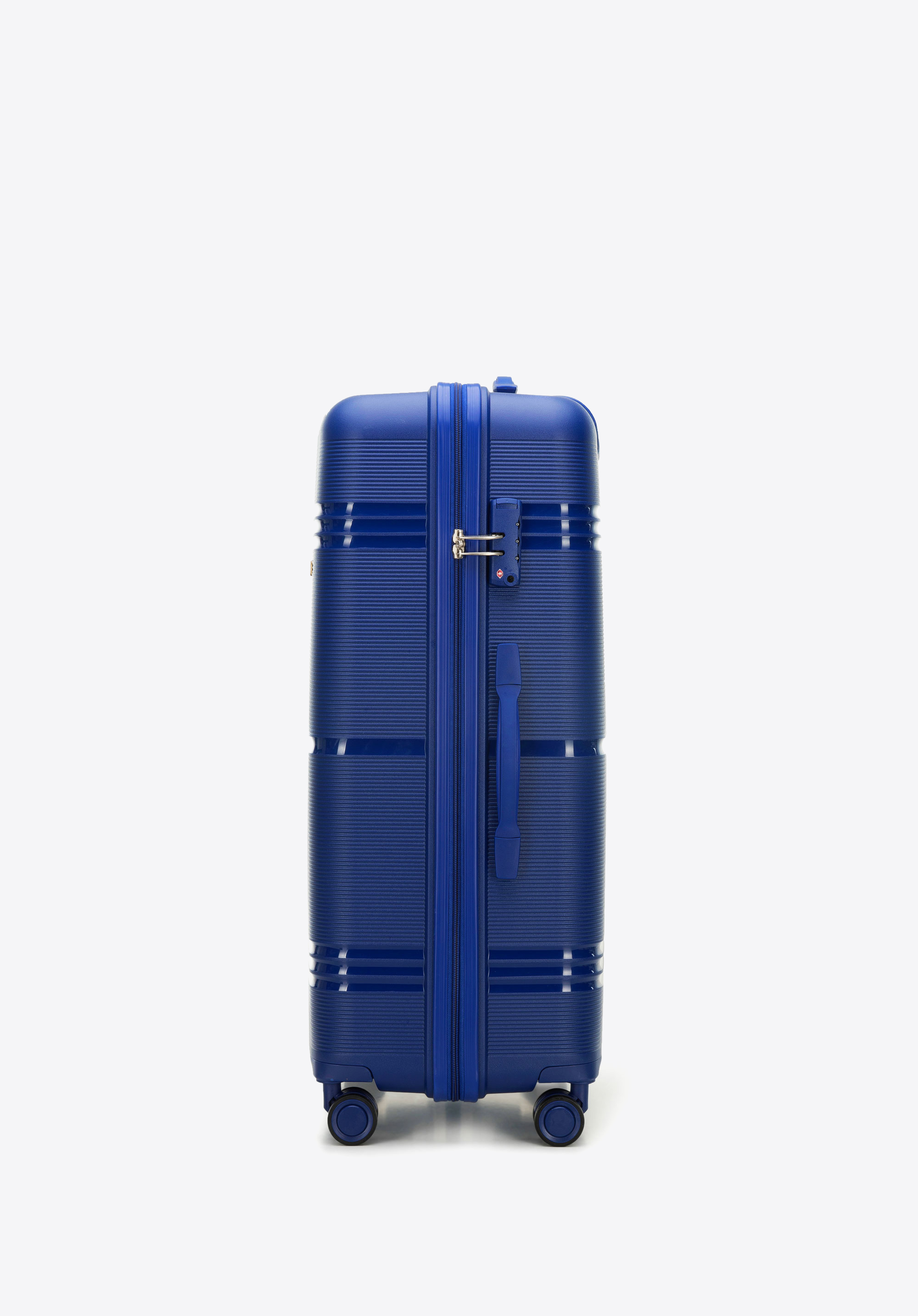 Średnia walizka z polipropylenu jednokolorowa