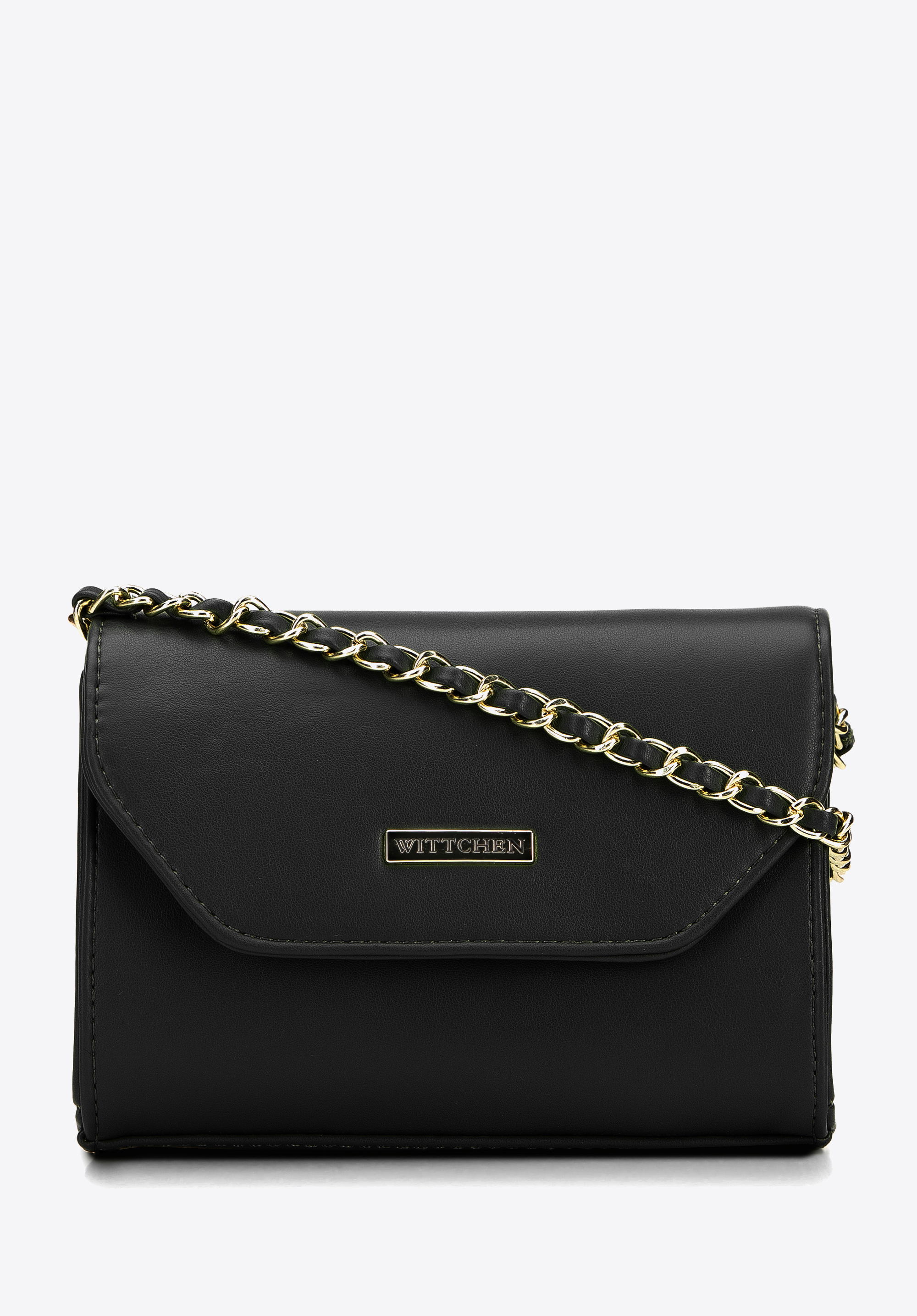 Damska listonoszka z ekoskóry na łańcuszku mała