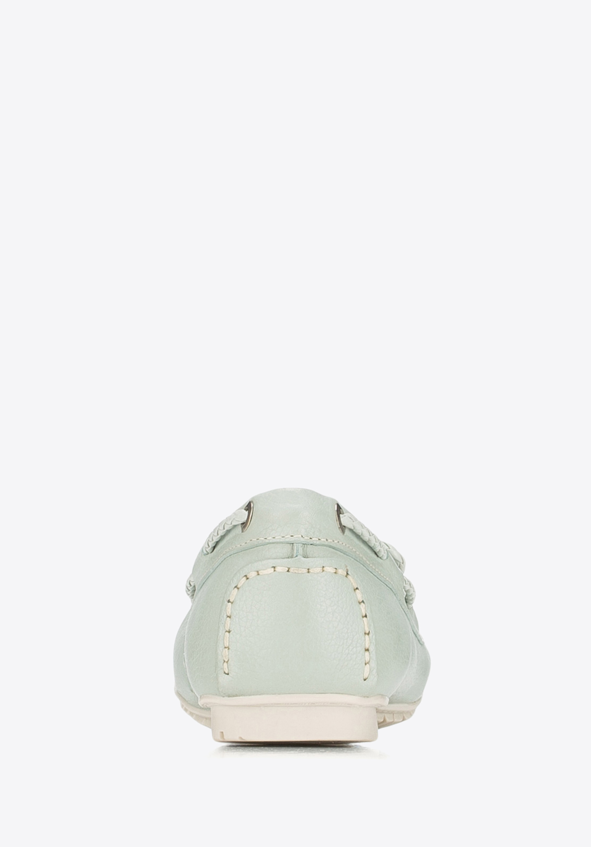 Damskie mokasyny skórzane pastelowe