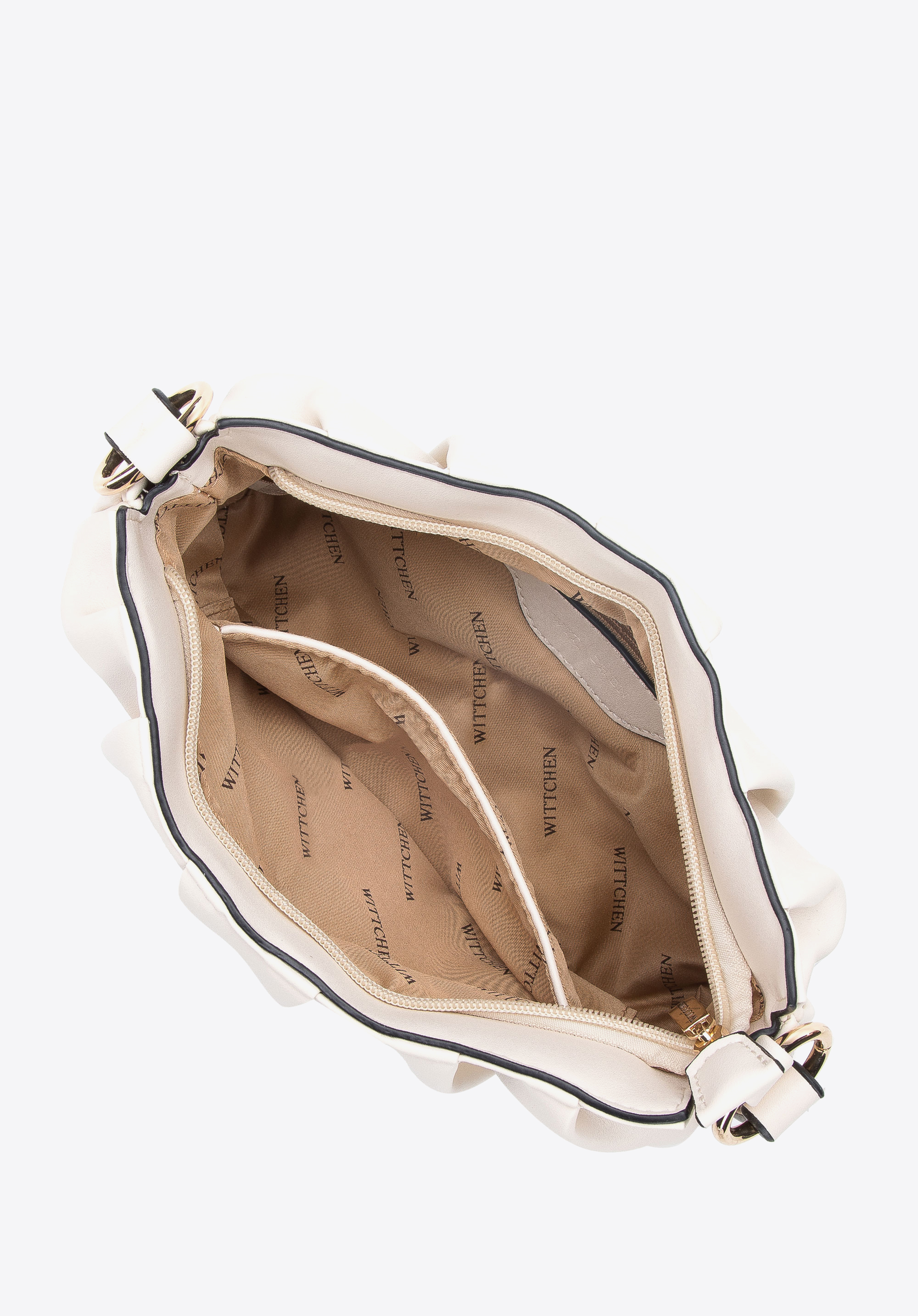 Damska torebka z marszczonej ekoskóry