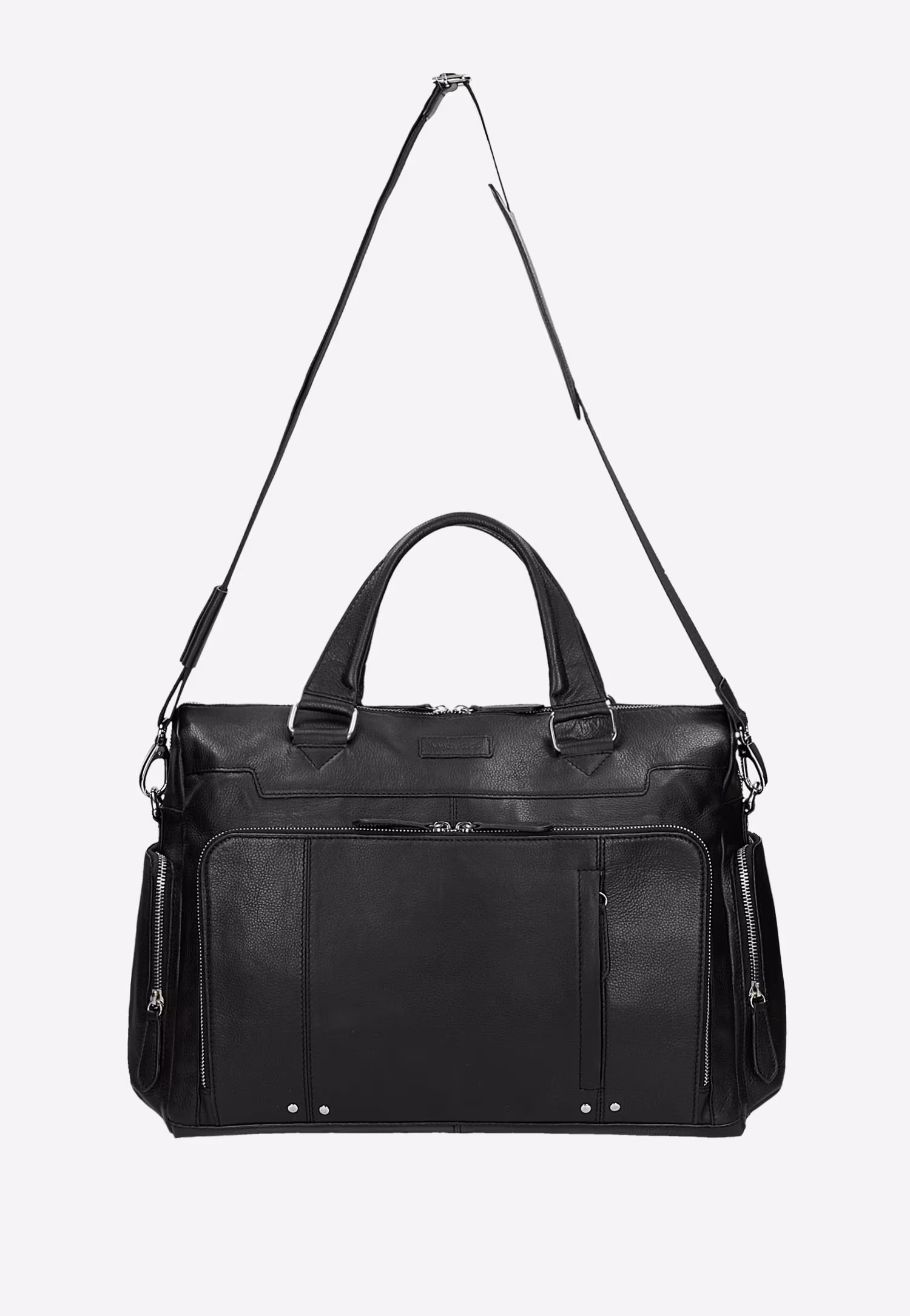 Duża weekendowa torba męska ze skóry licowej