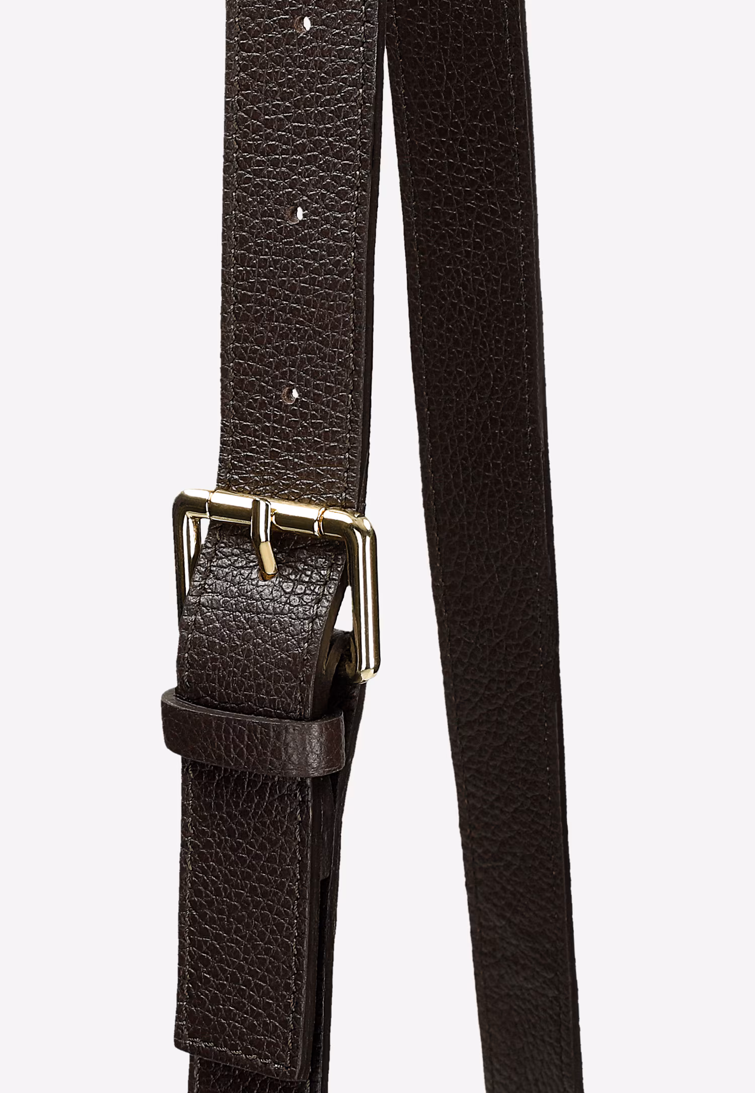 Brązowa nerka damska z frędzlami