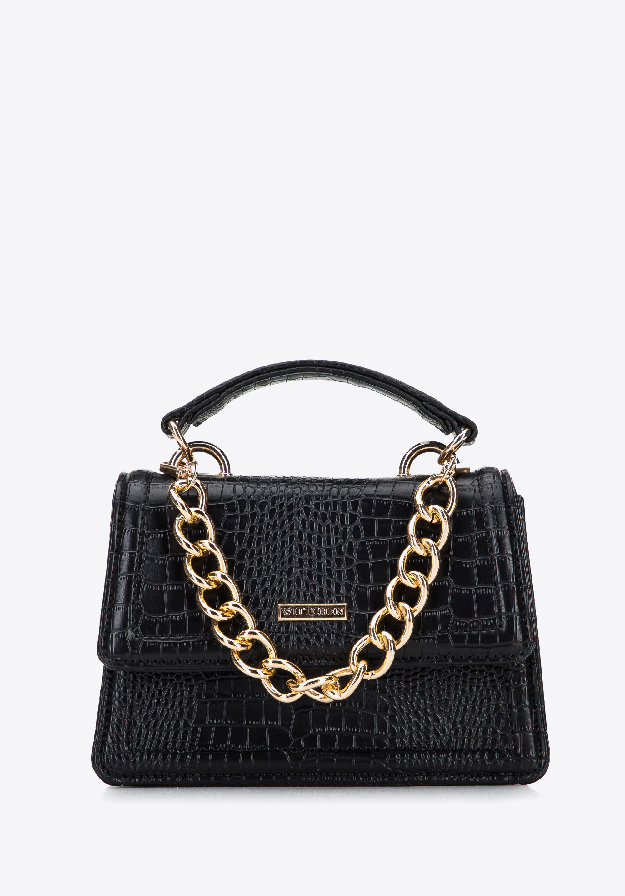 Minikuferek z ekoskóry o fakturze croco