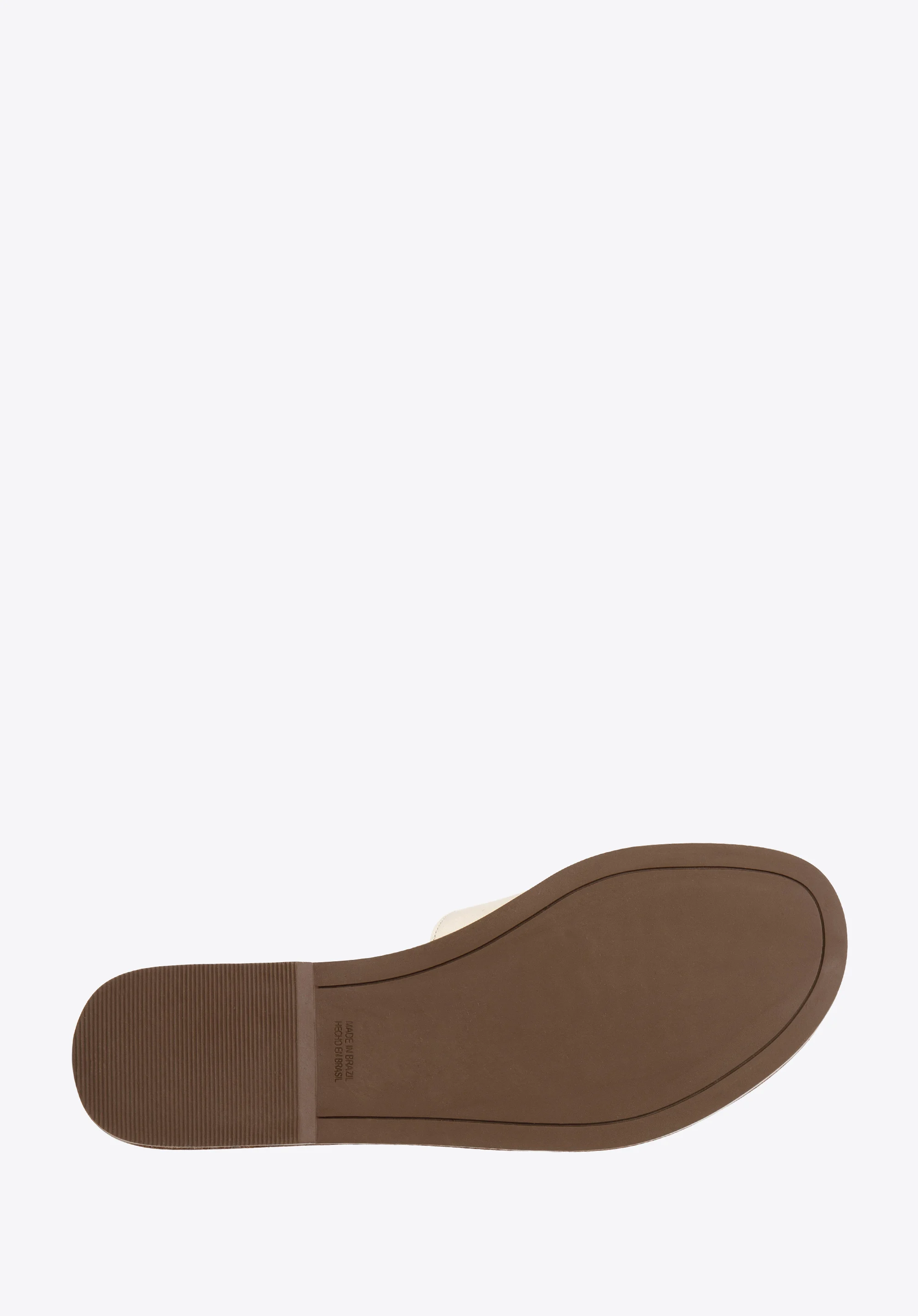 Damskie klapki skórzane z przodem w literę H