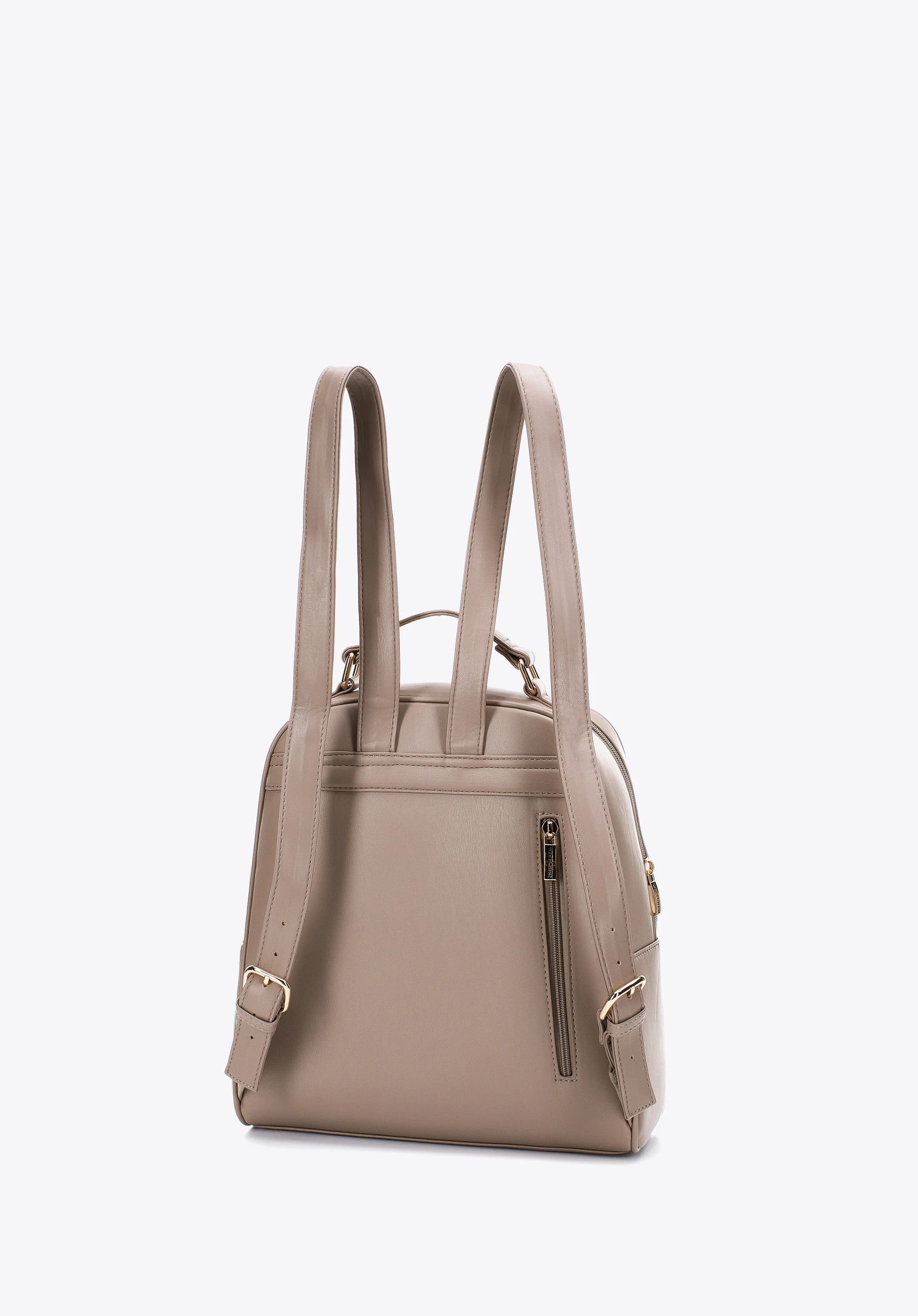 Damski plecak z przodem pikowanym w trójkąty