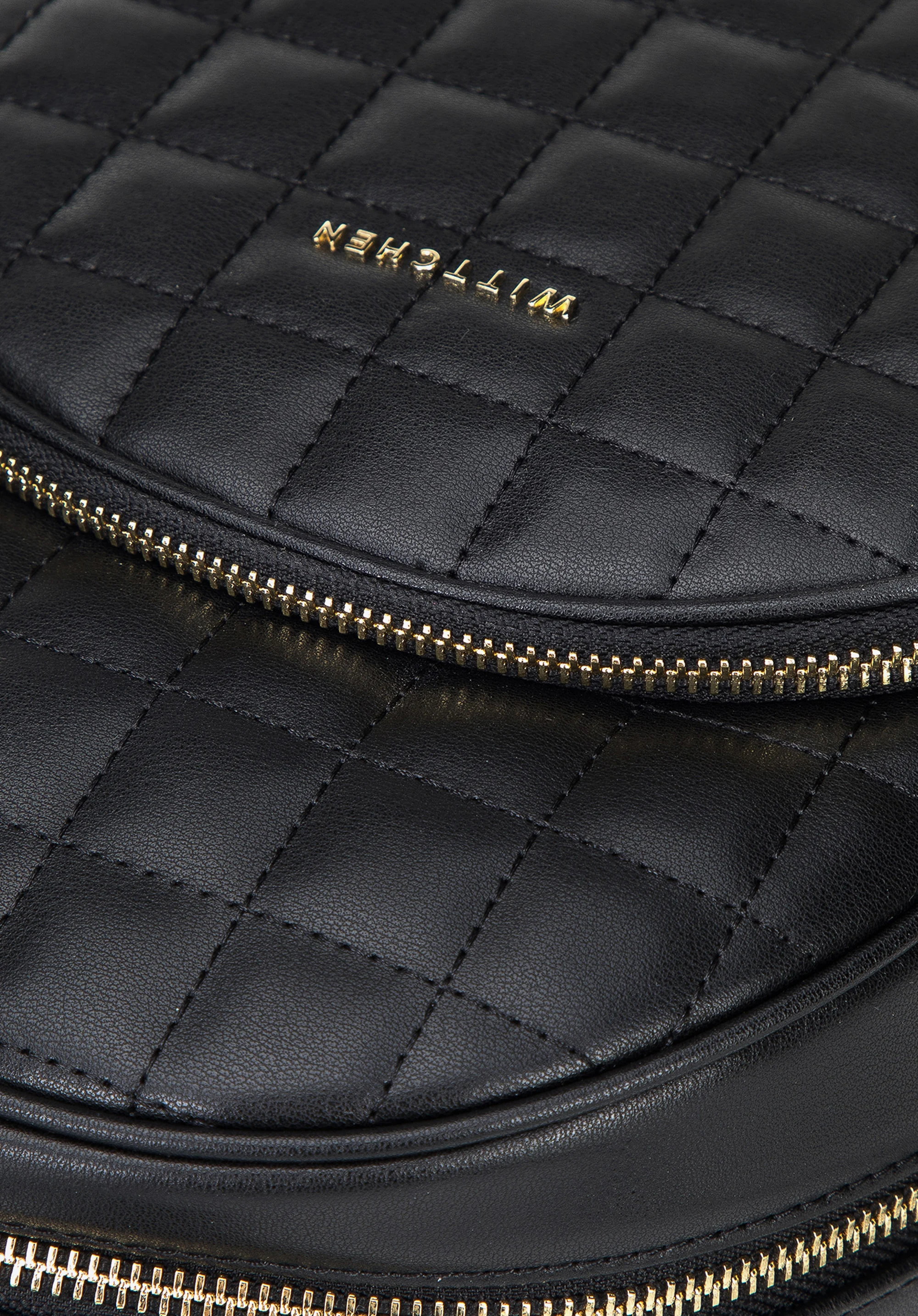 Damski plecak skórzany z pikowanym przodem mały