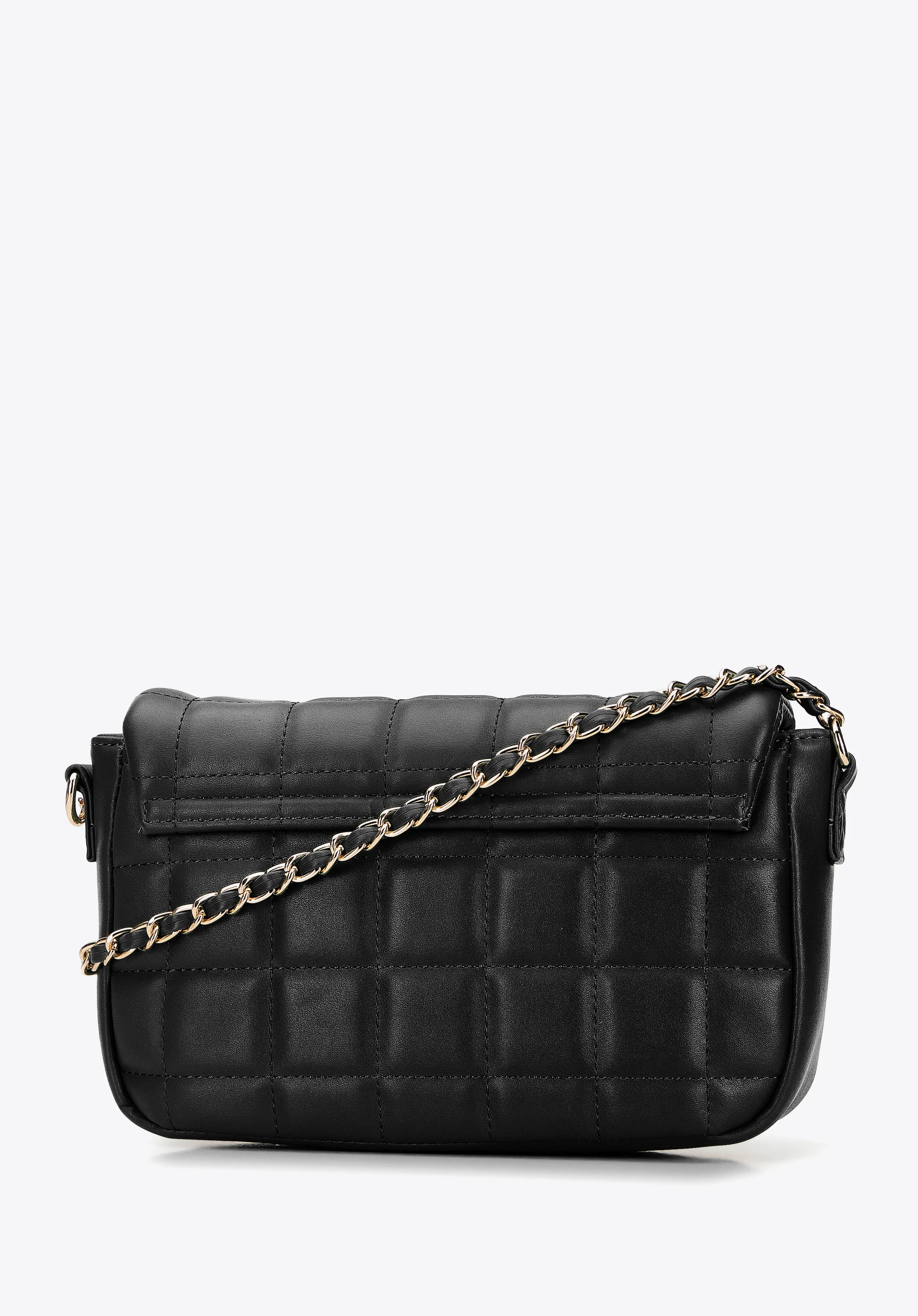 Damska listonoszka z pikowanej ekoskóry z nitami