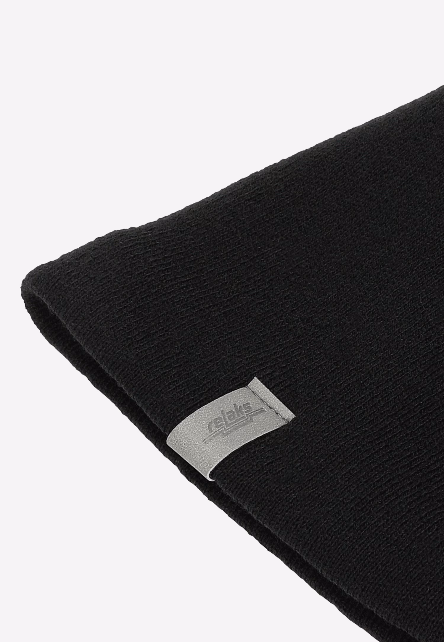 RELAKS czarna czapka męska beanie