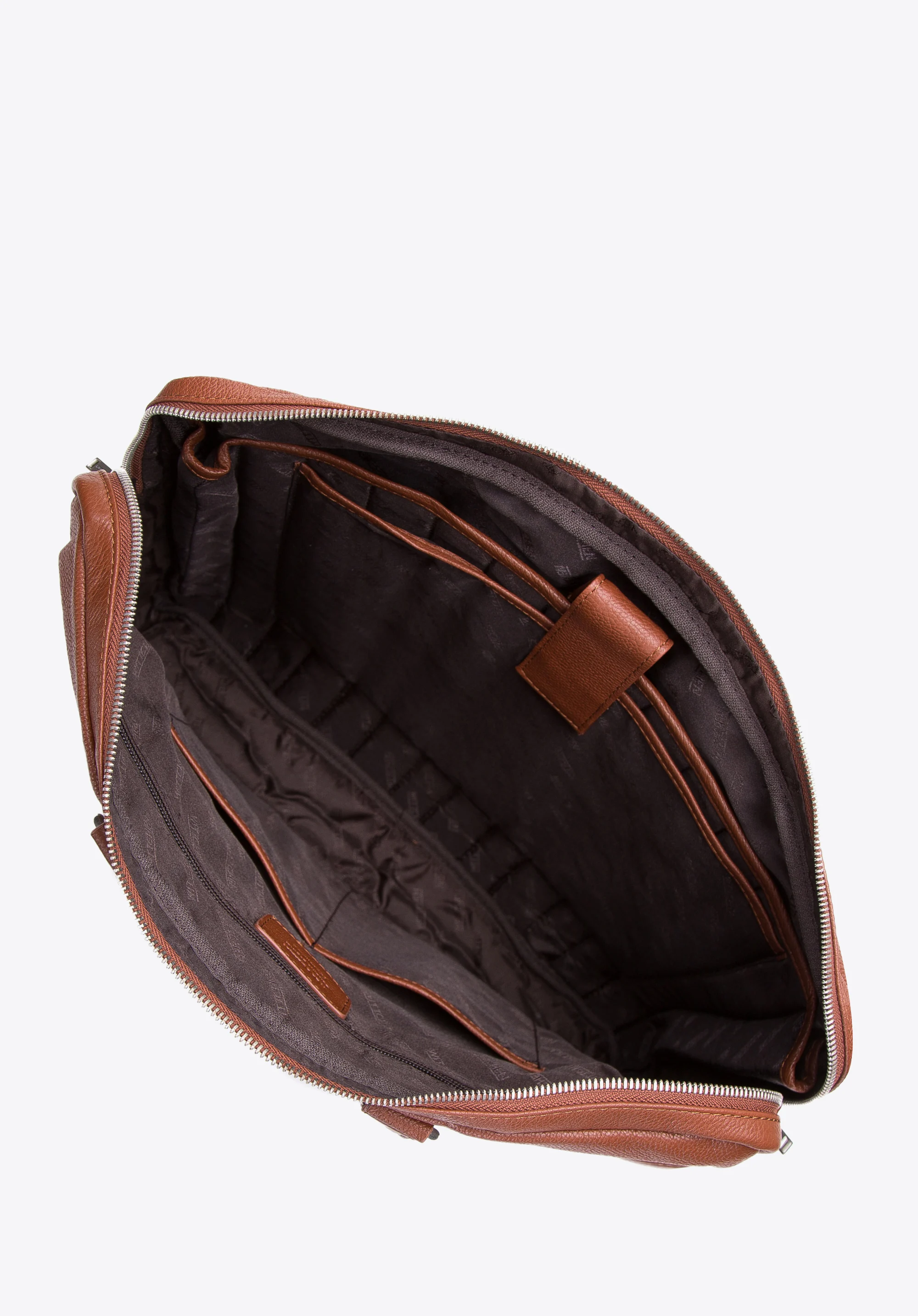 Męska torba na laptopa 15,6” skórzana z podwójnym obszyciem