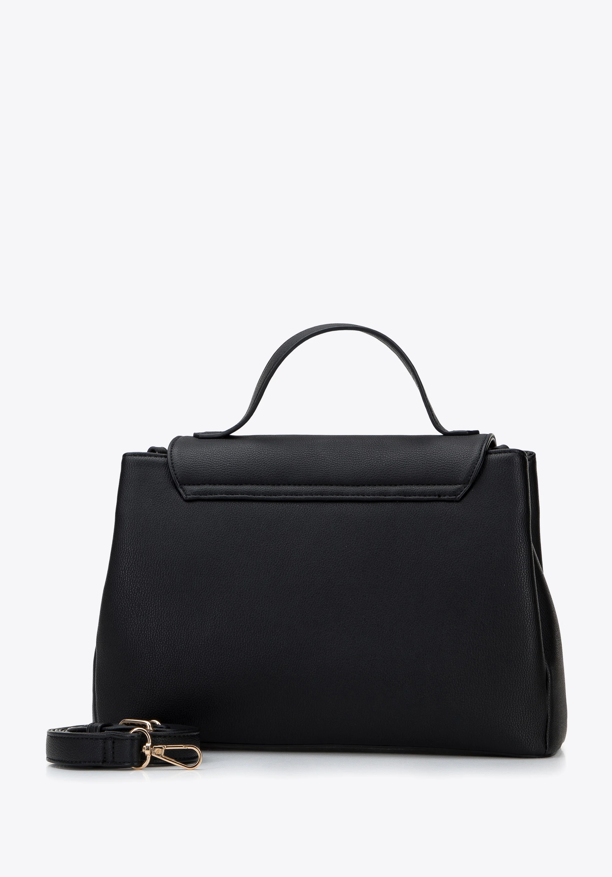 Torebka kuferek z ozdobną wstawką w zwierzęcy wzór