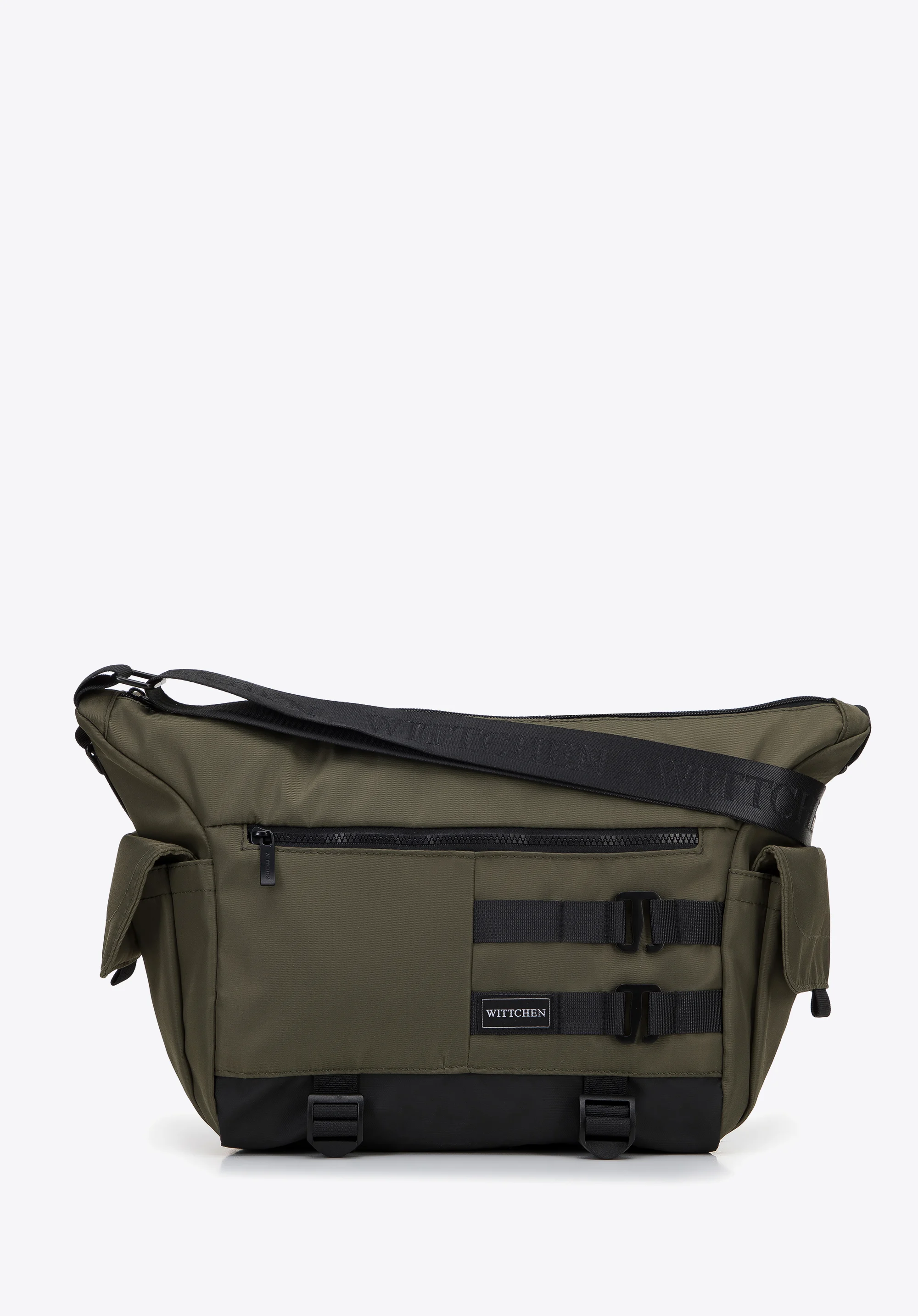 Męska torba wielofunkcyjna z paskami z przodu