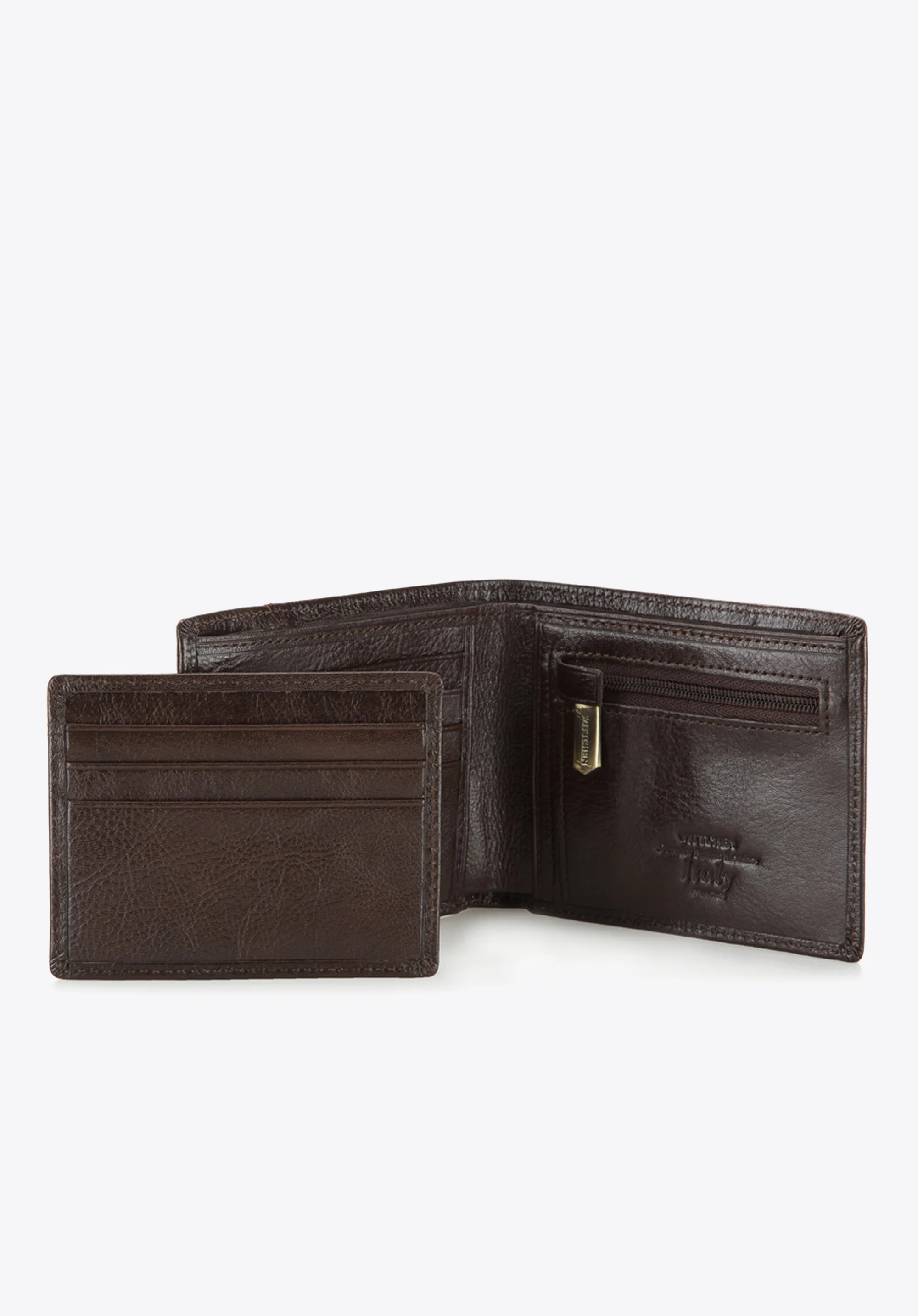 Portfel skórzany z wyjmowanym panelem