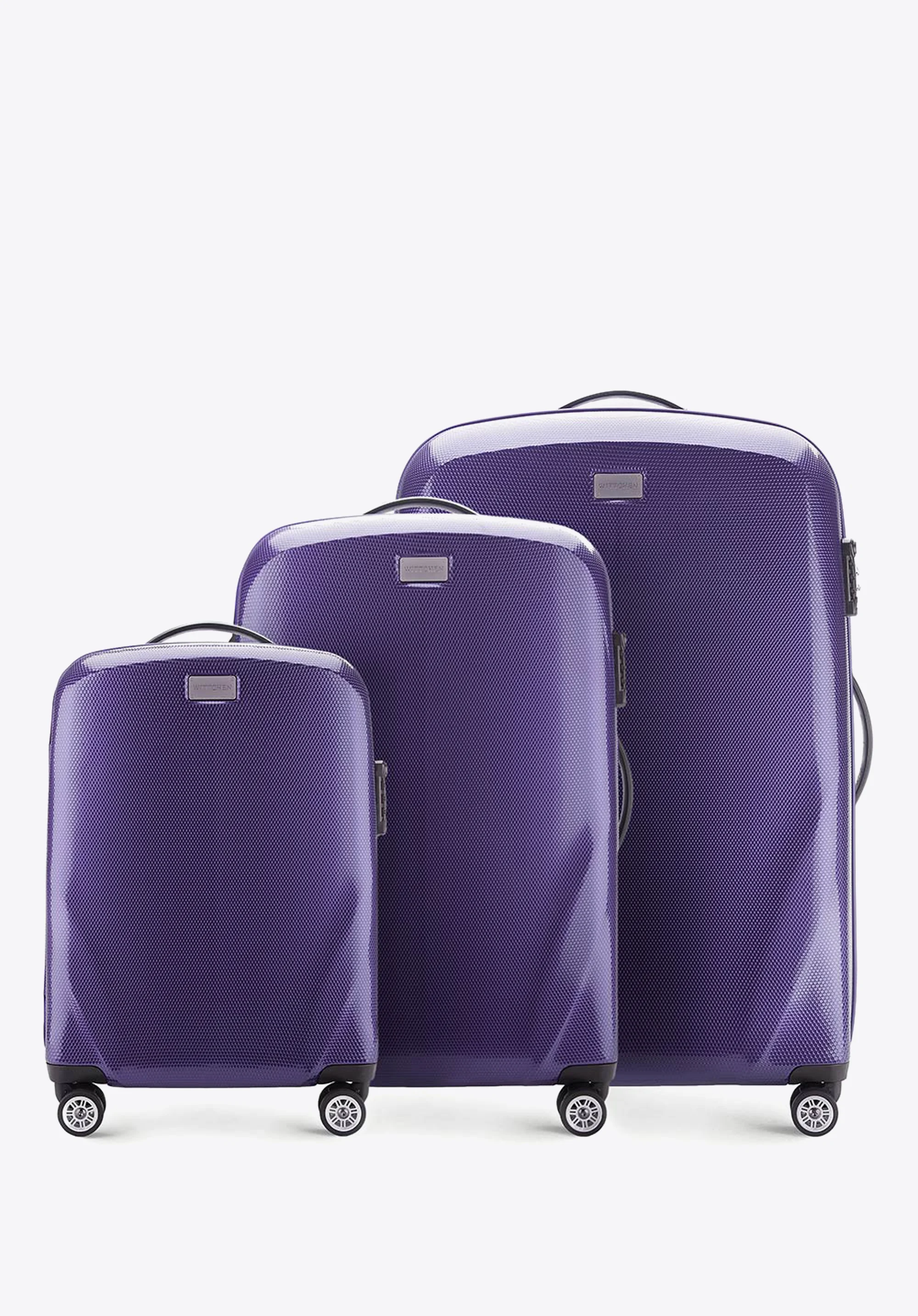 Walizka kabinowa z polikarbonu jednokolorowa