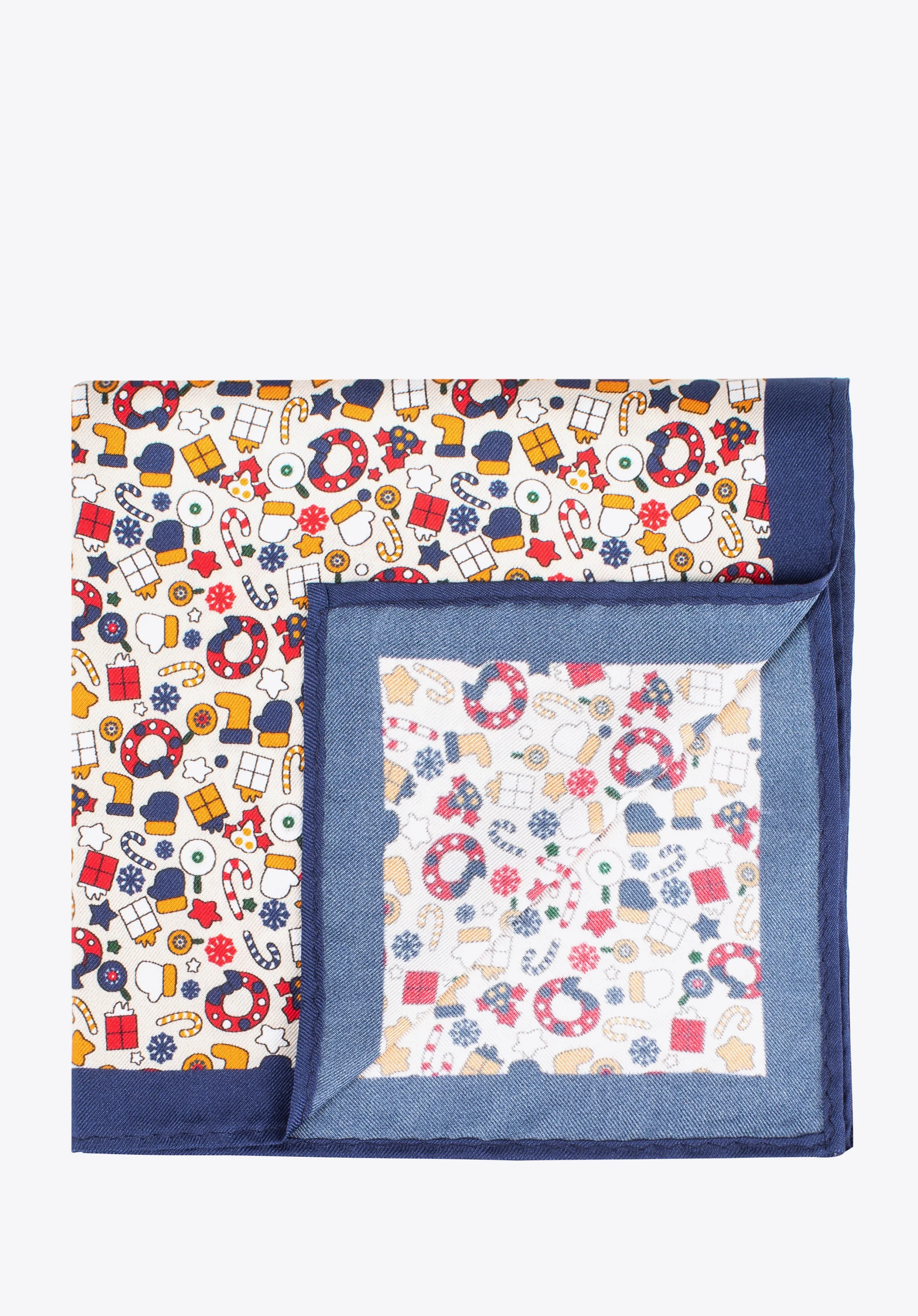 Poszetka z jedwabiu we wzory