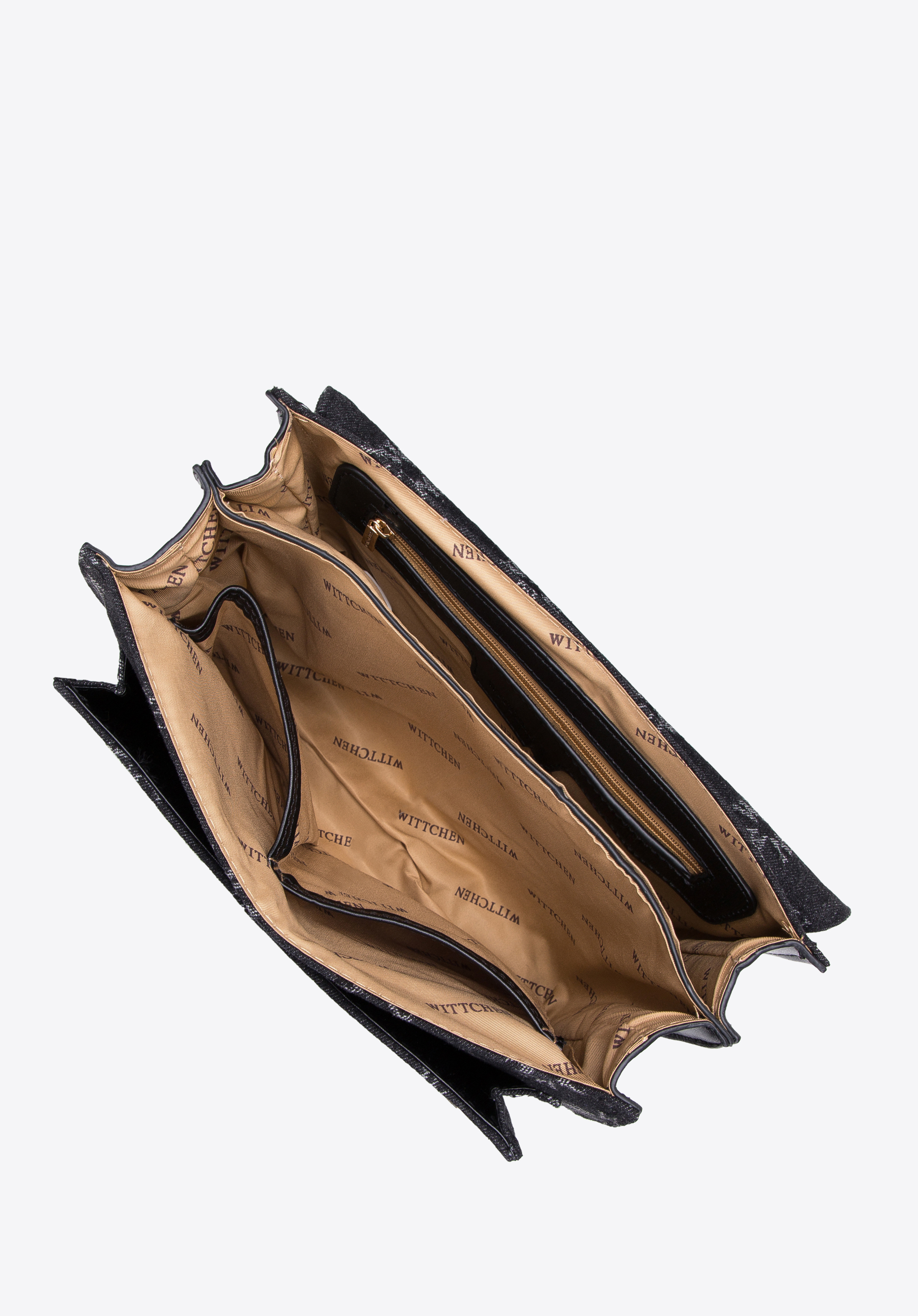 Damska listonoszka dżinsowa w monogram