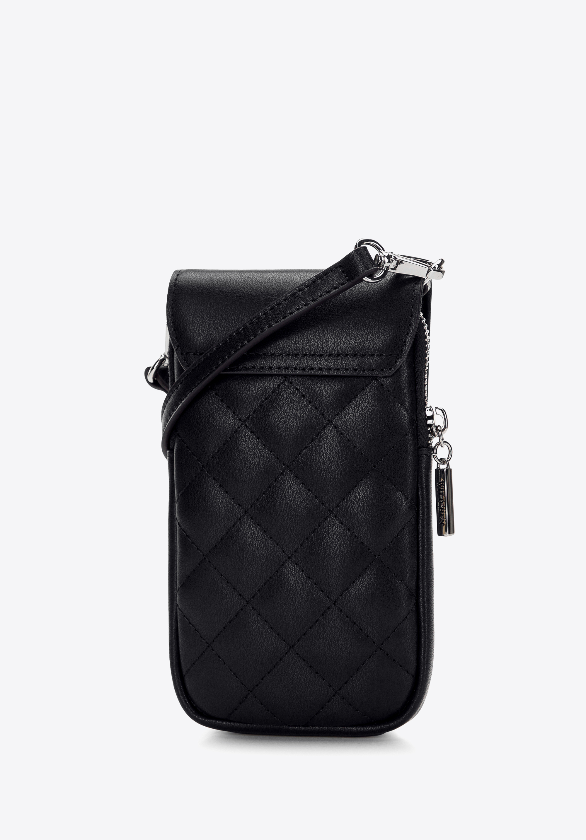 Damska minitorebka z pikowanej skóry