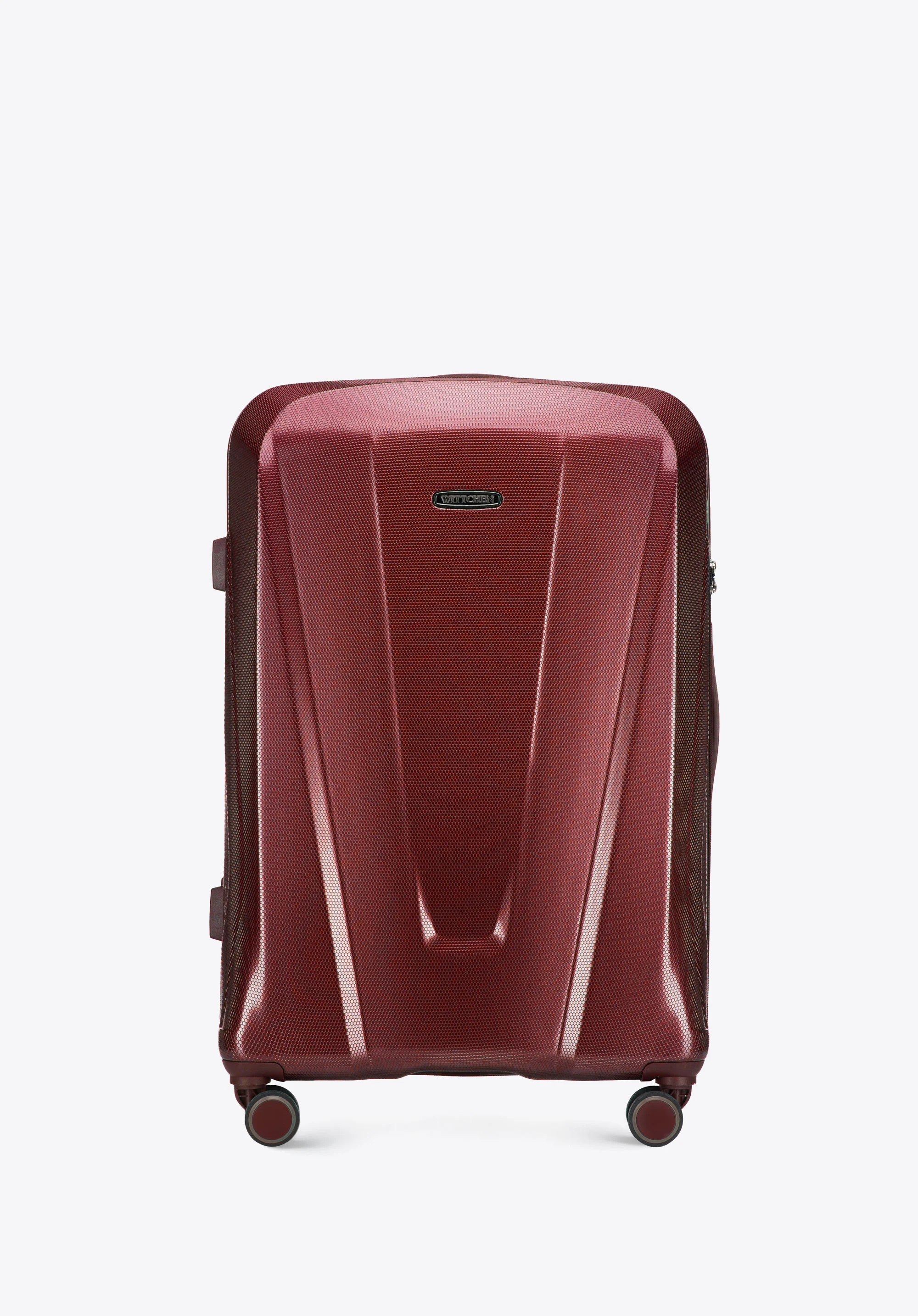 Walizka kabinowa z polikarbonu geometryczna