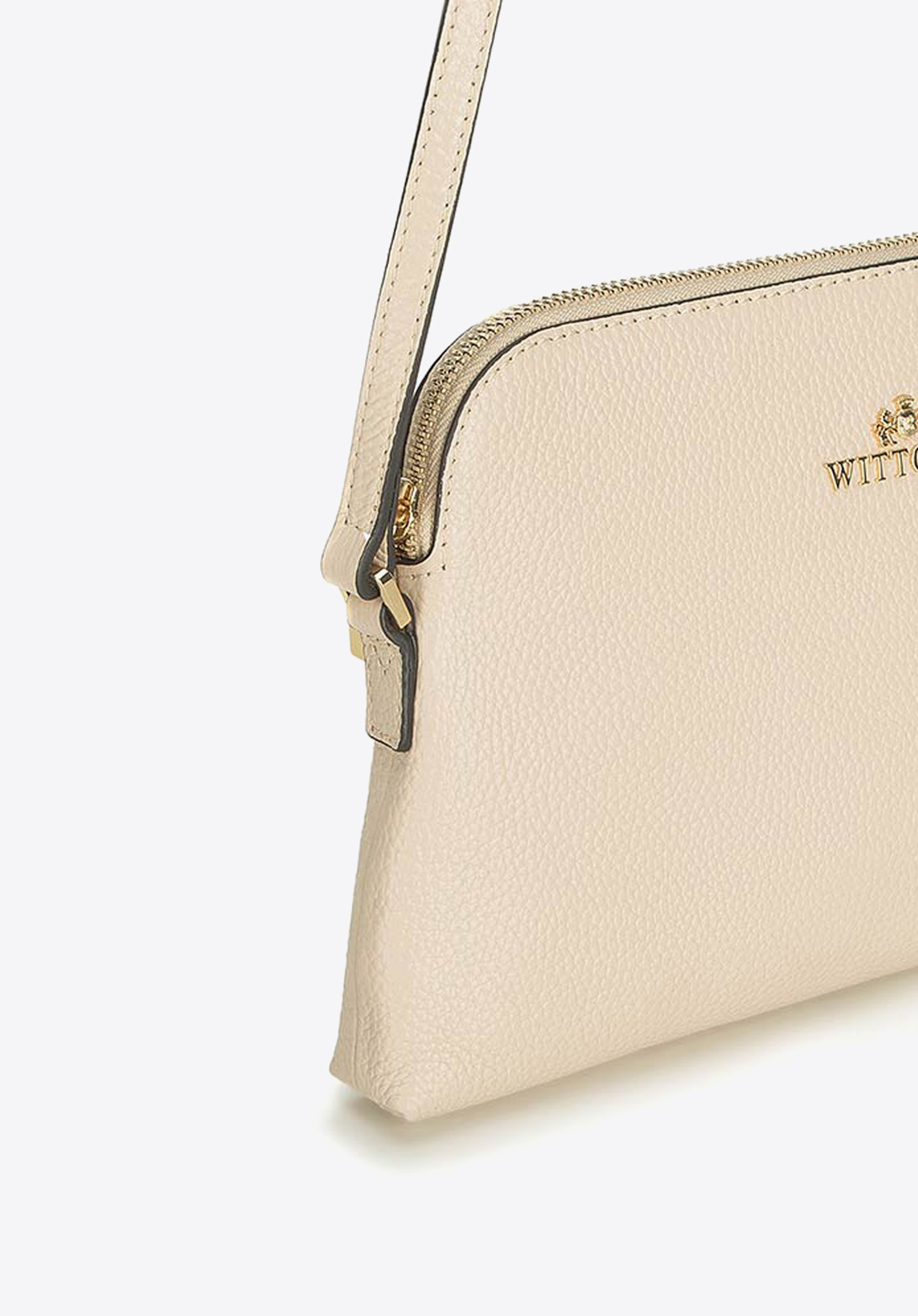 Damska listonoszka skórzana trapezowa