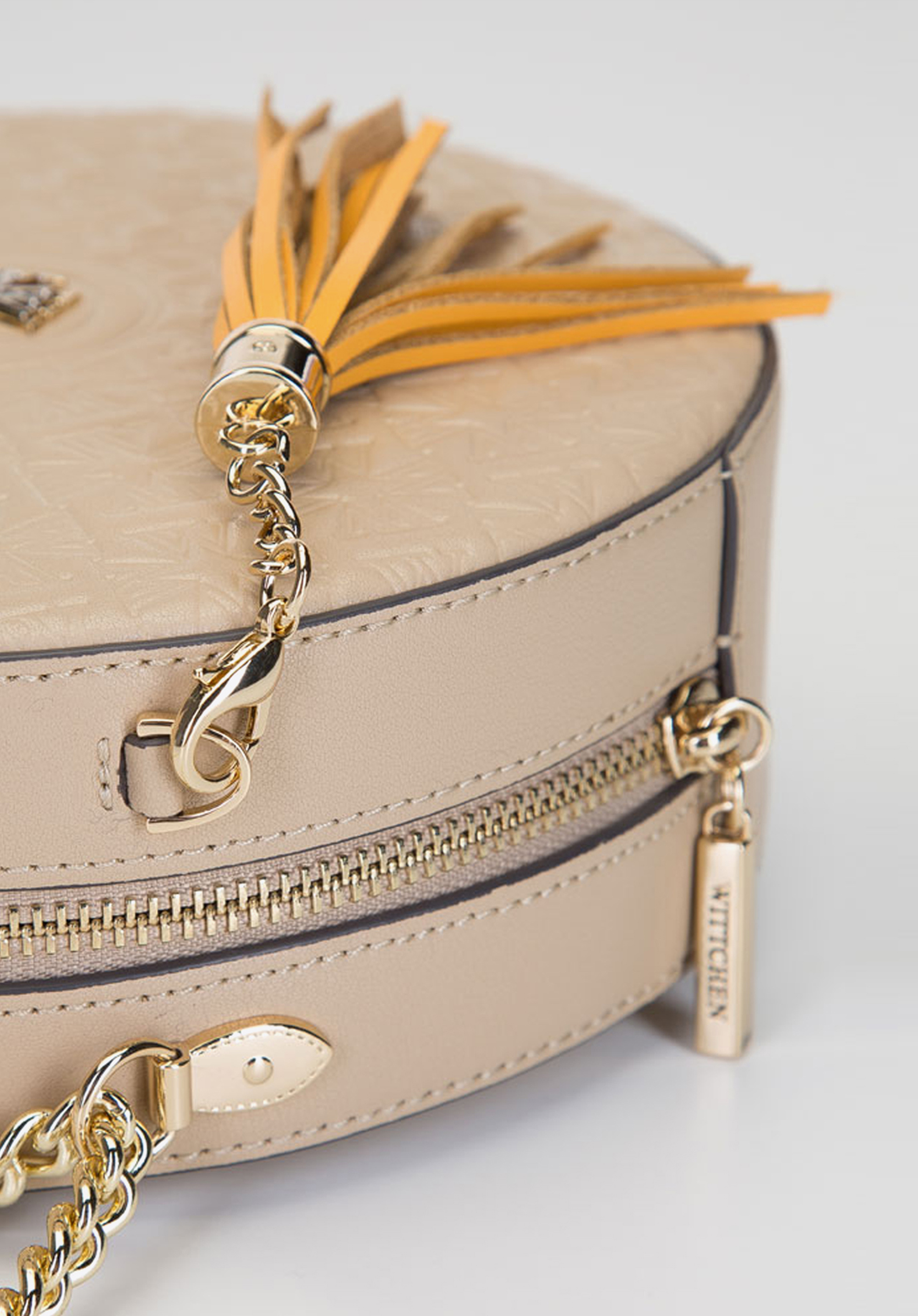 Torebka crossbody ze skóry okrągła – limitowana edycja