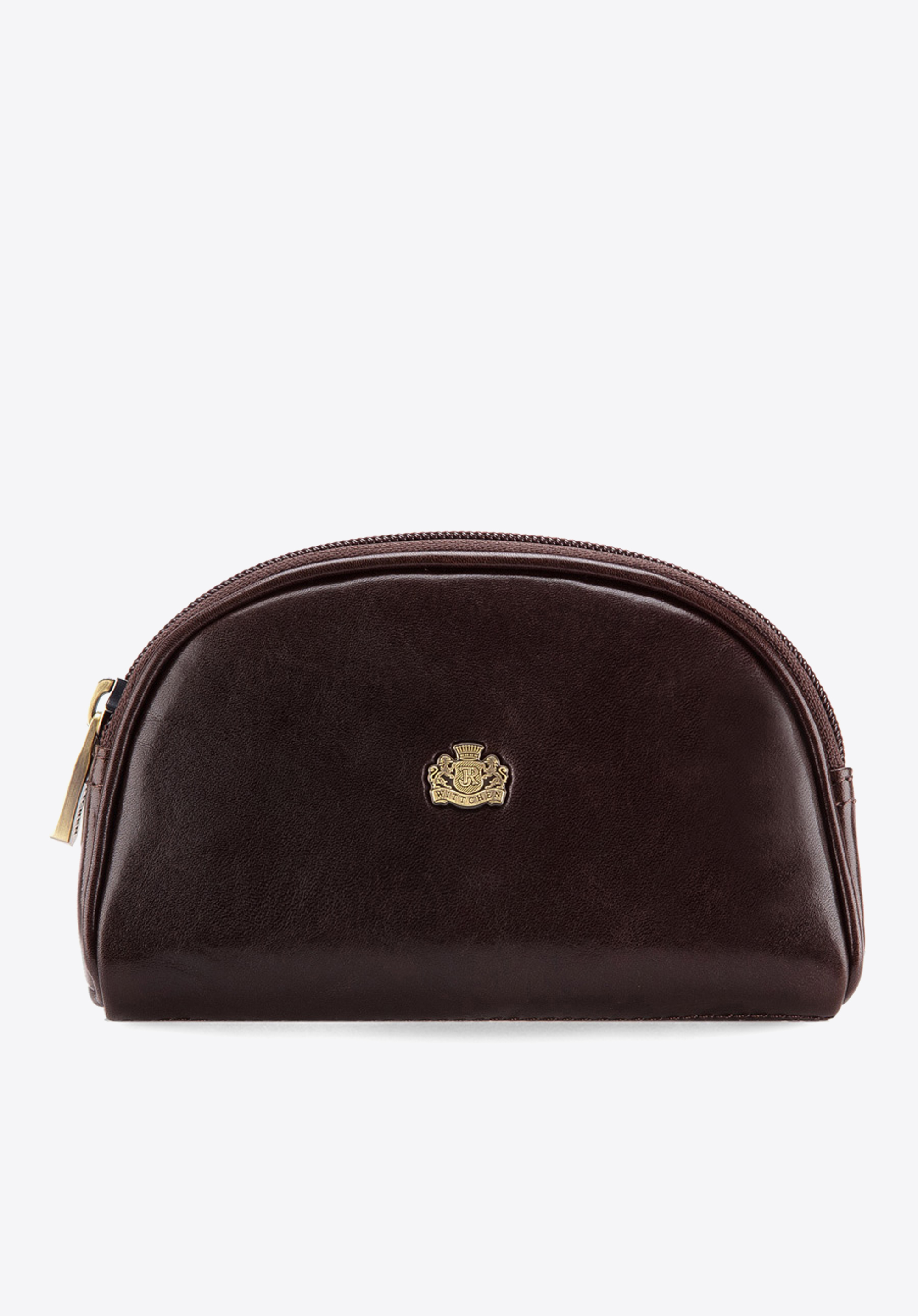 Kosmetyczka skórzana zaokrąglona