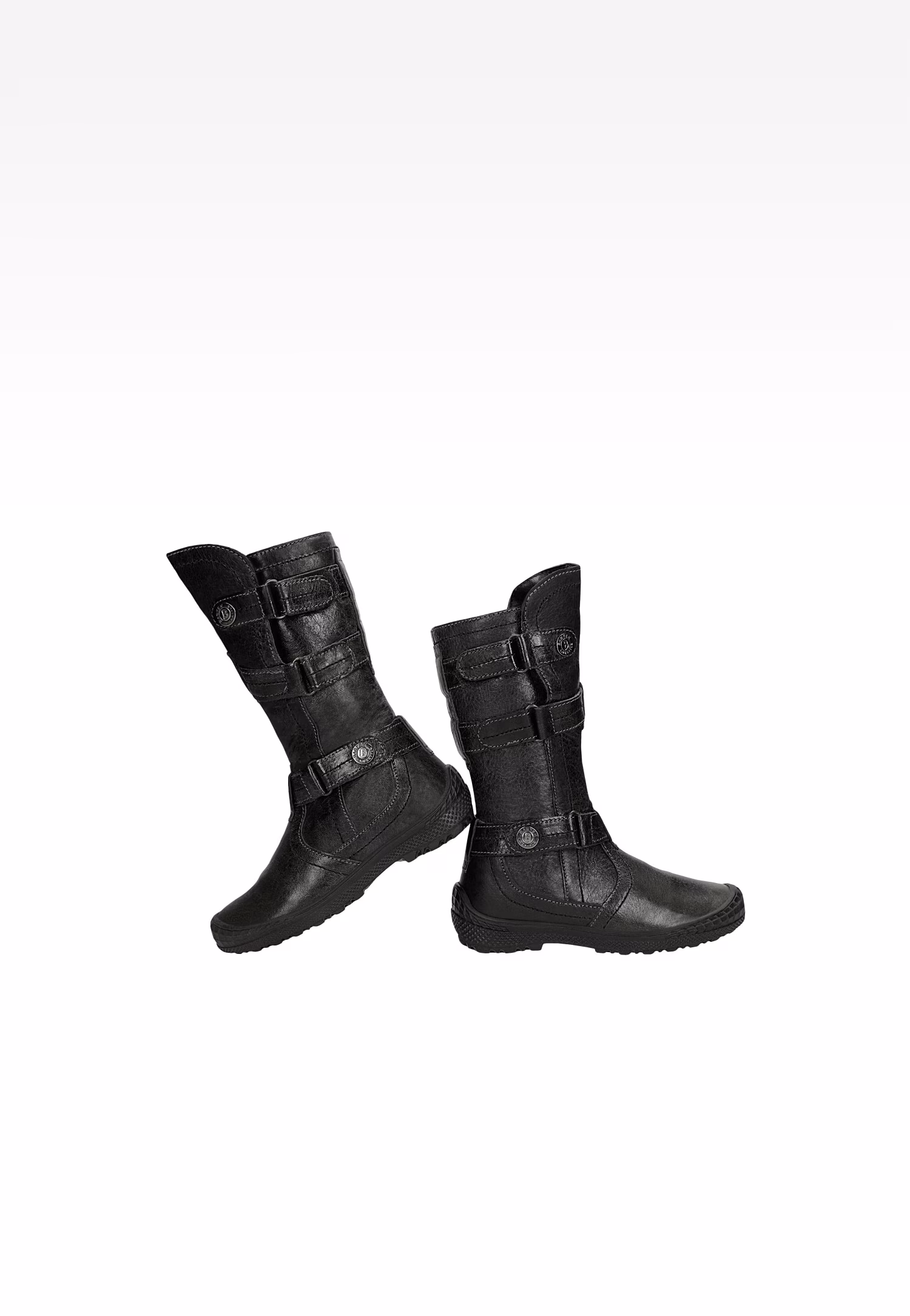 Czarne ocieplane kozaki dla dziewcząt BARTEK W-64857/26C