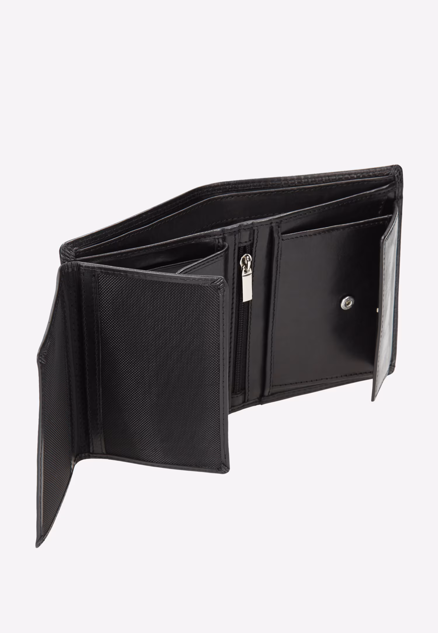 Funkcjonalny czarny portfel męski