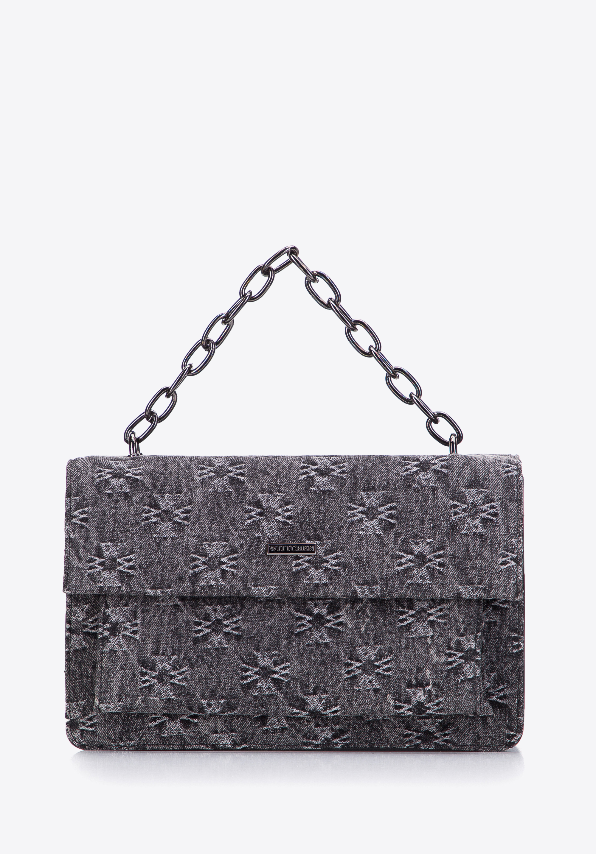 Damska listonoszka dżinsowa w monogram