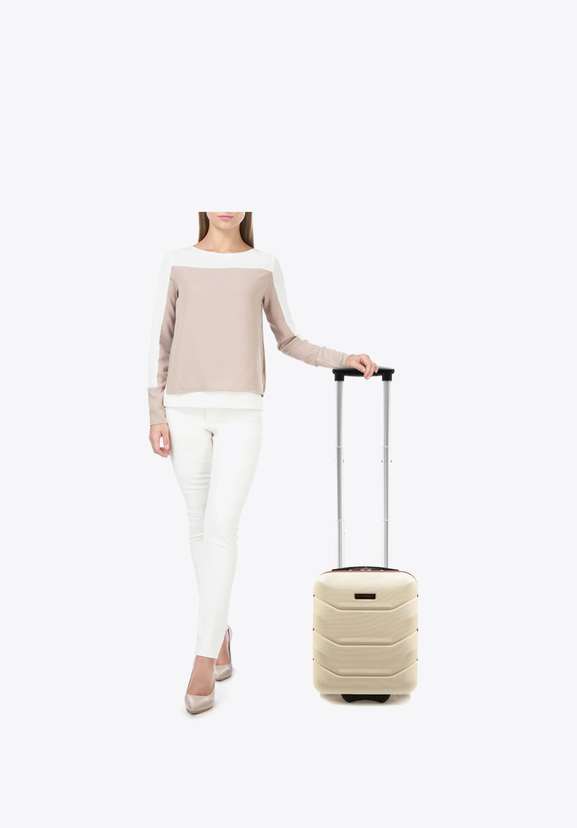 Walizka kabinowa z ABS-u ze żłobieniami