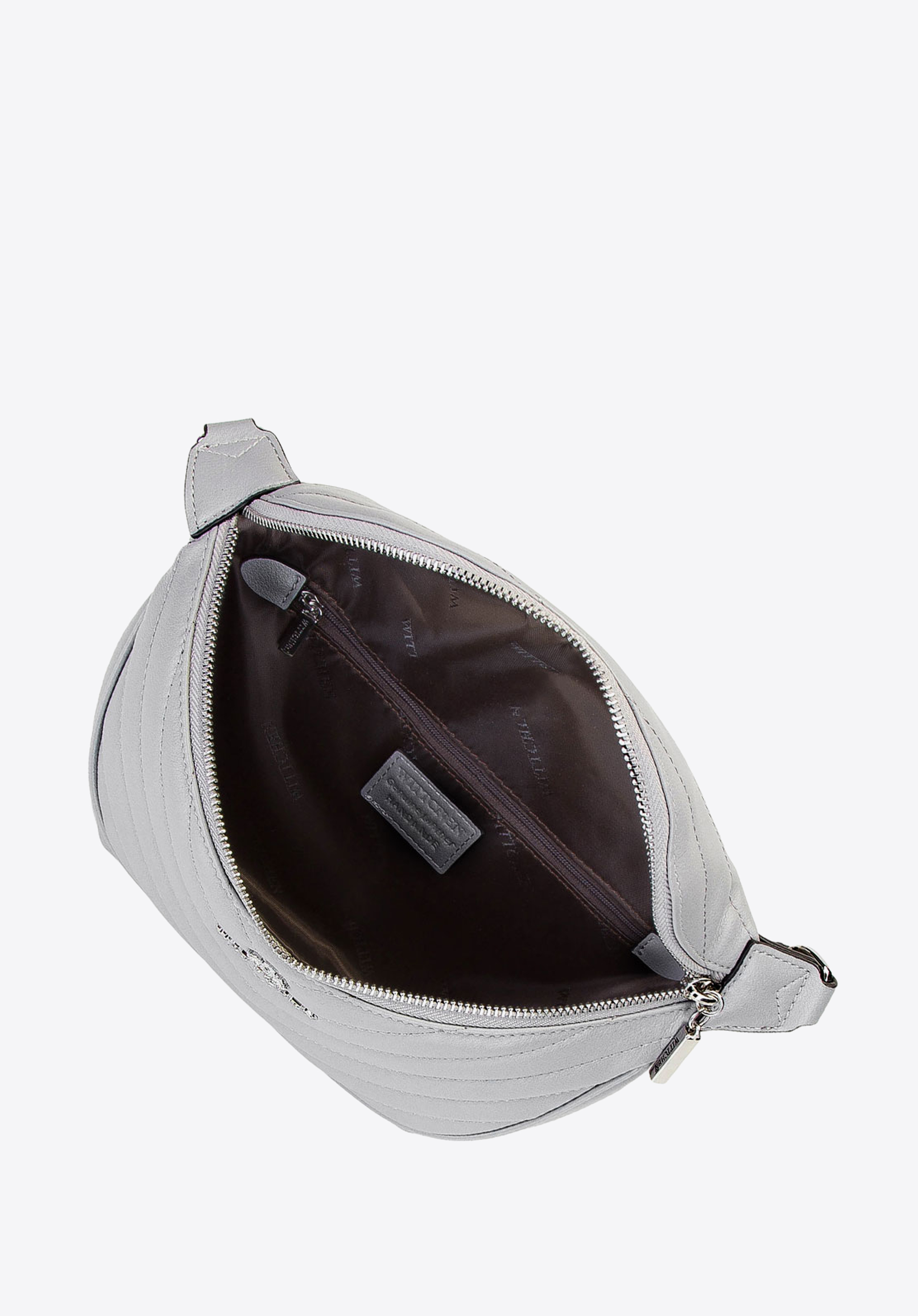 Damska torebka nerka skórzana z ukośnym pikowaniem