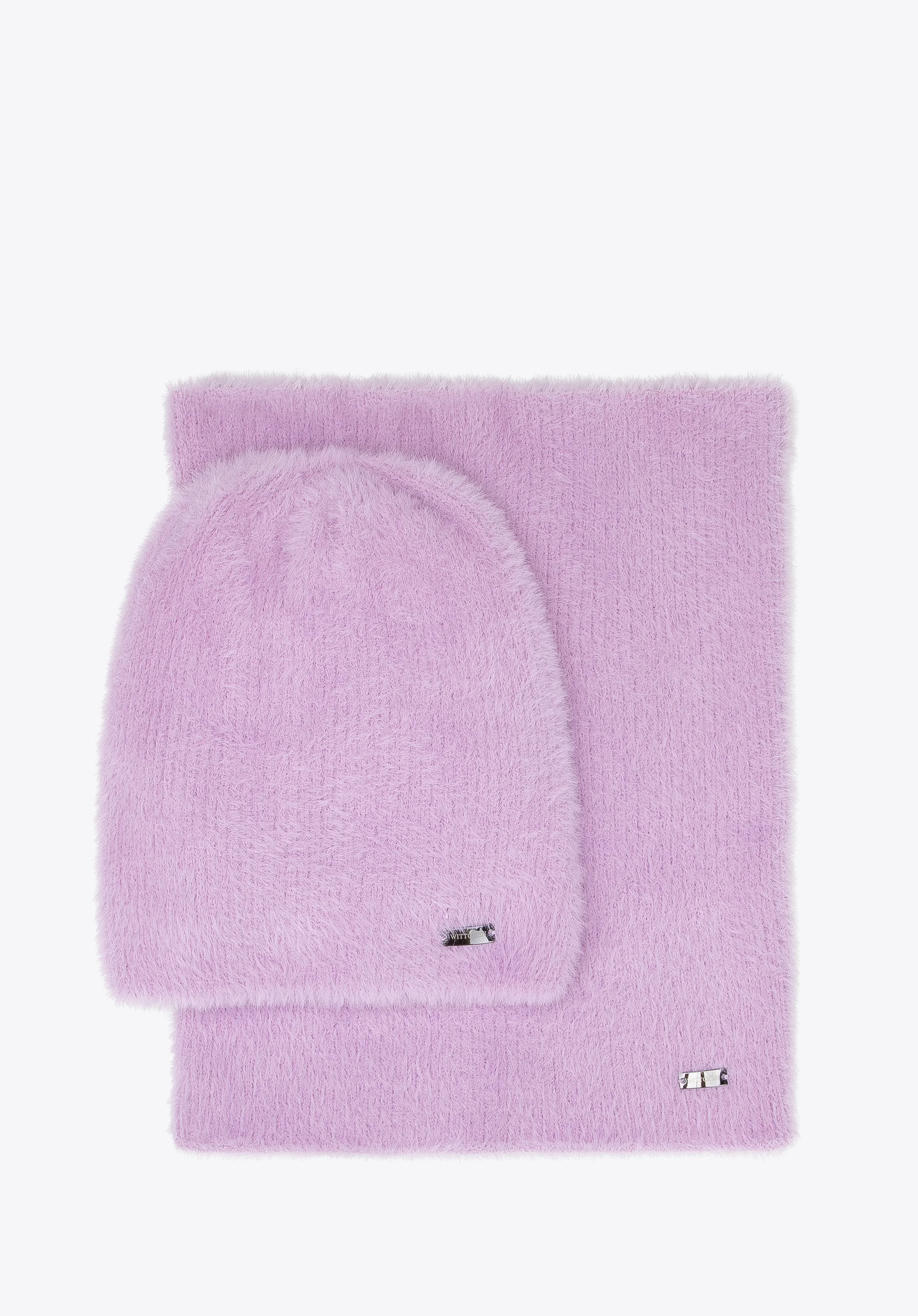 Damski komplet zimowy z miękkiej dzianiny