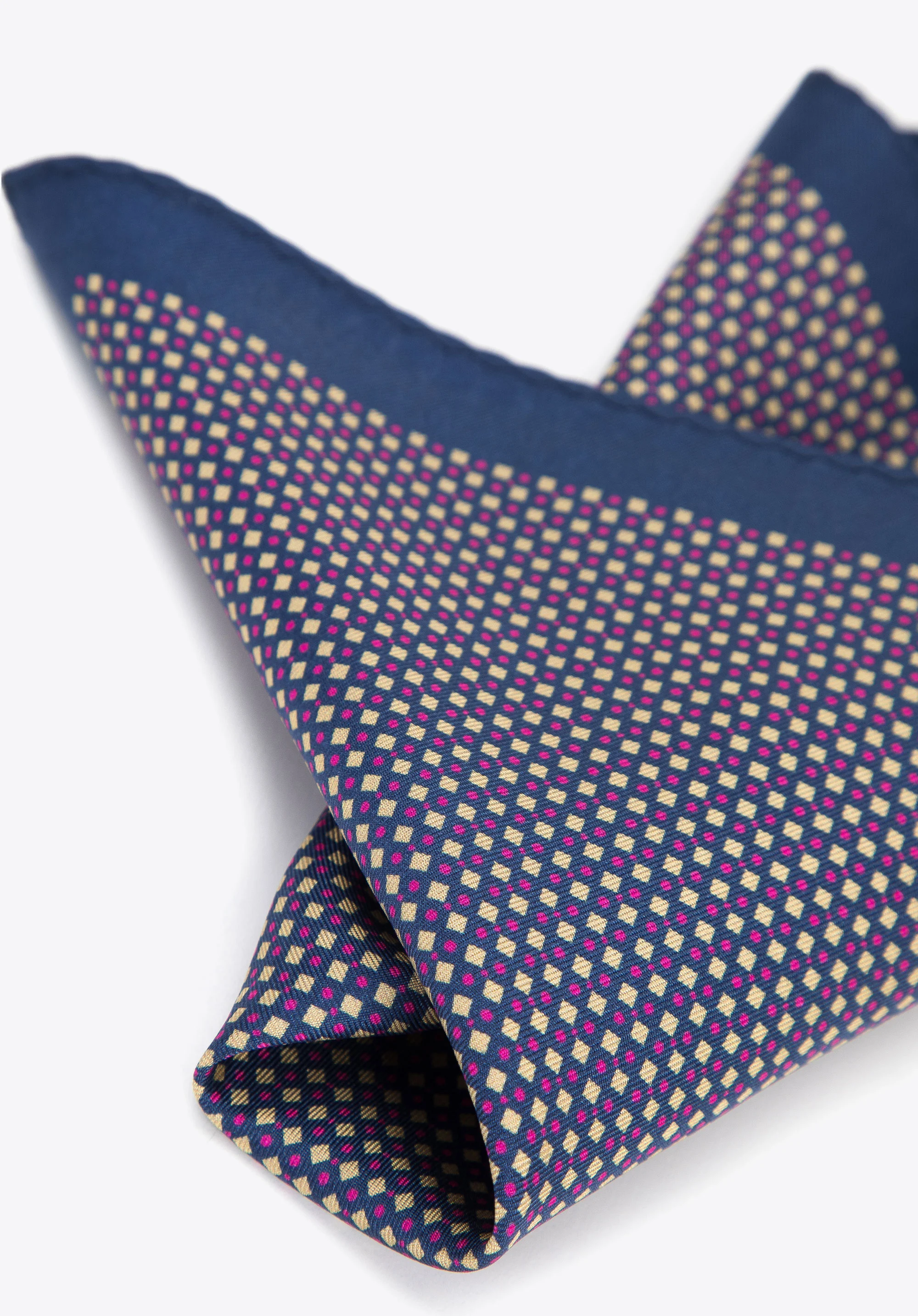 Poszetka jedwabna we wzory