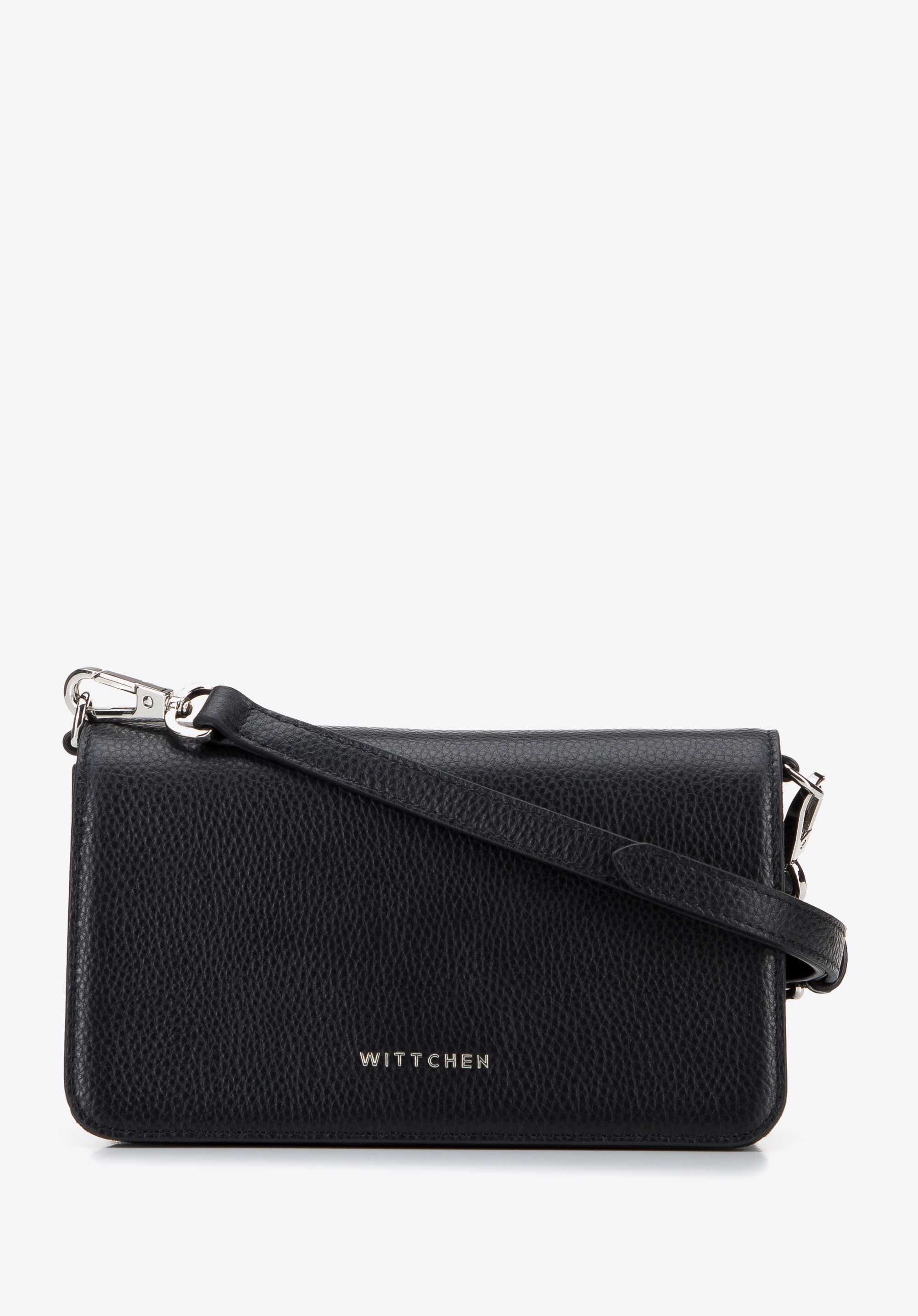 Damska listonoszka skórzana dwukomorowa mała