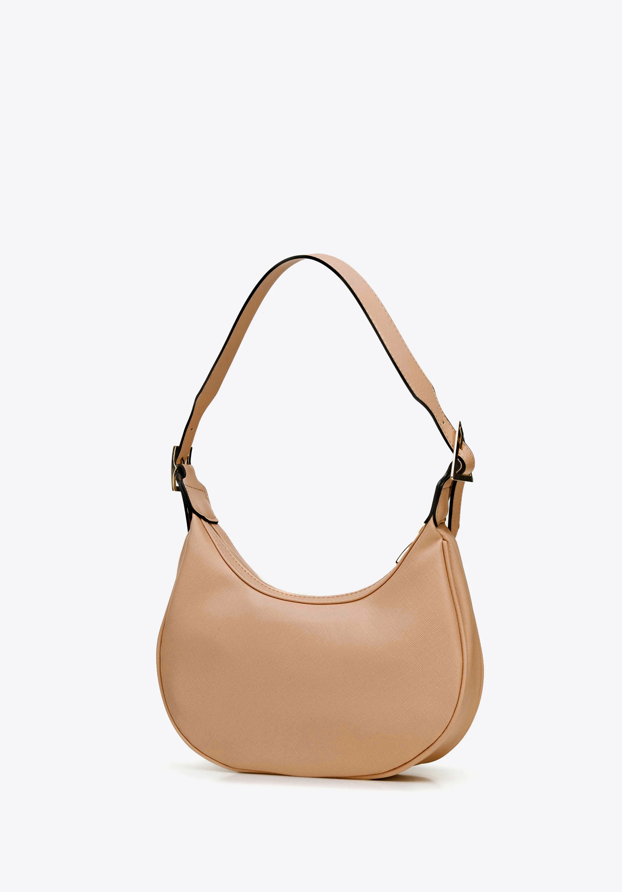 Torebka baguette z geometrycznymi klamrami