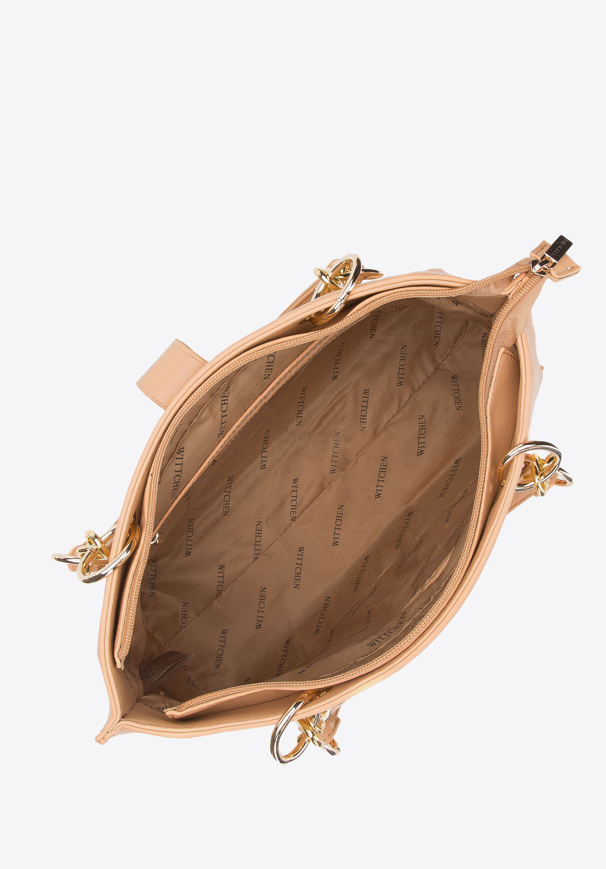 Torebka shopperka z łańcuchami