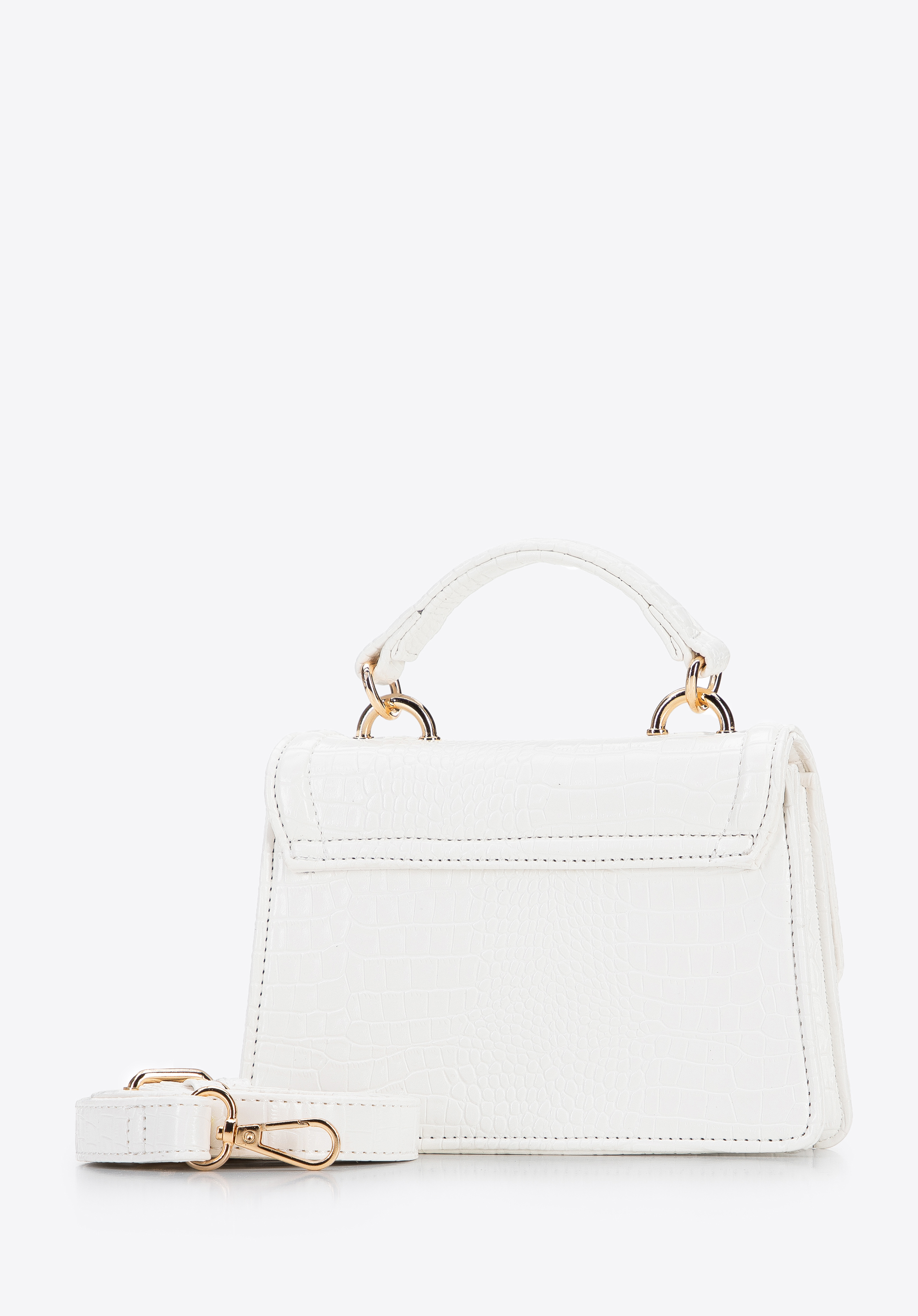 Minikuferek z ekoskóry o fakturze croco