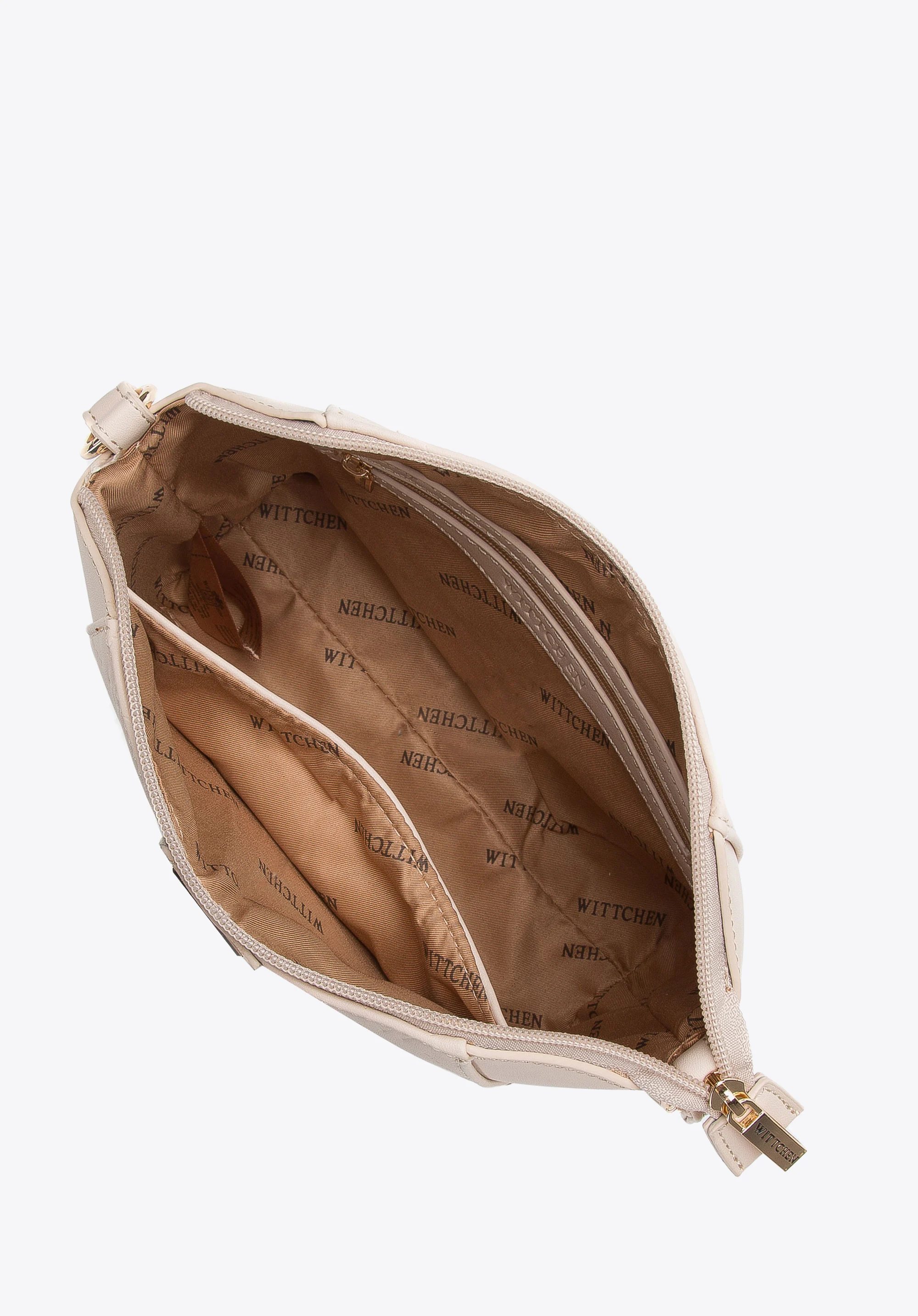 Torebka crossbody mała tłoczona w logo