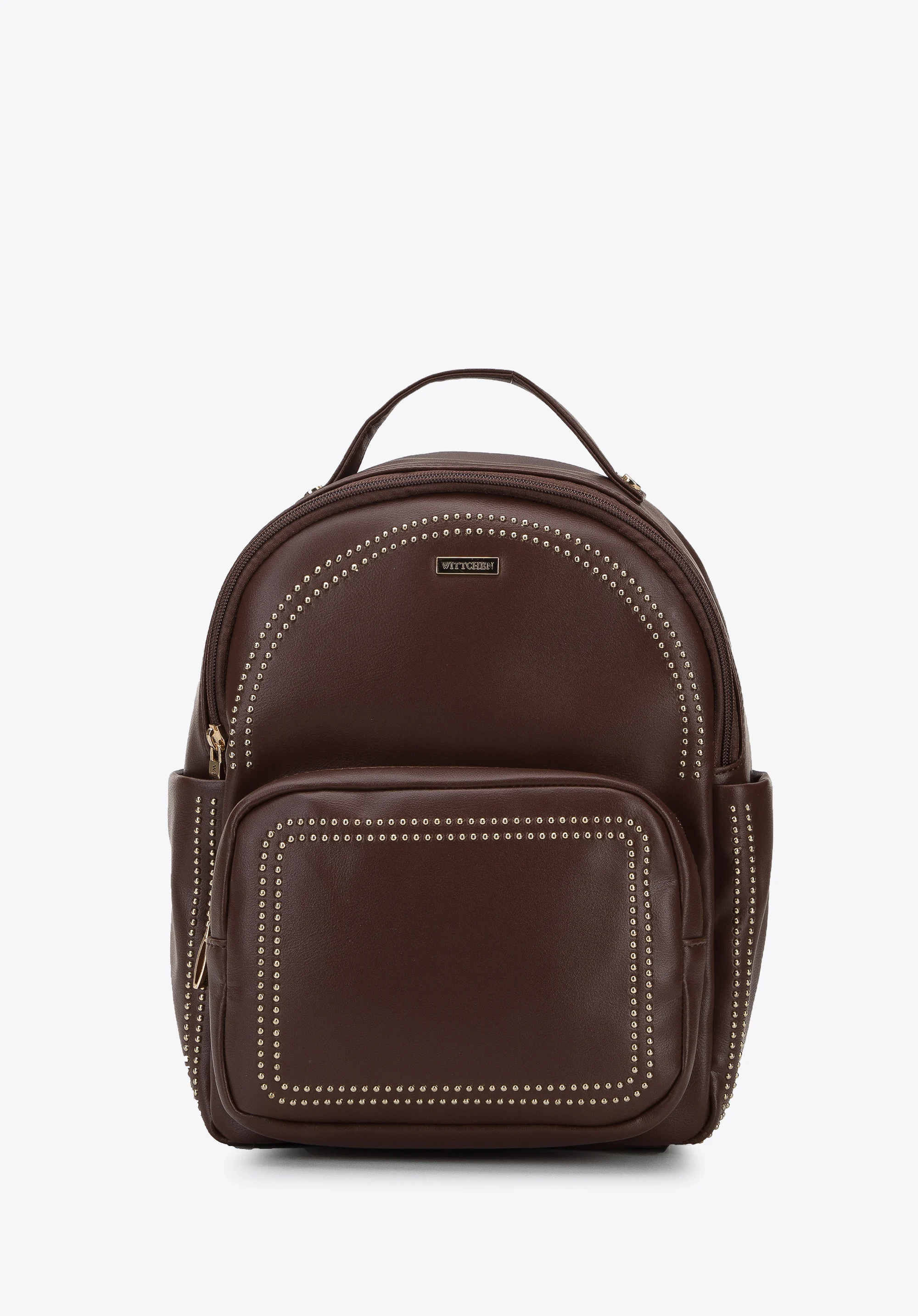 Damski plecak z ozdobnymi nitami