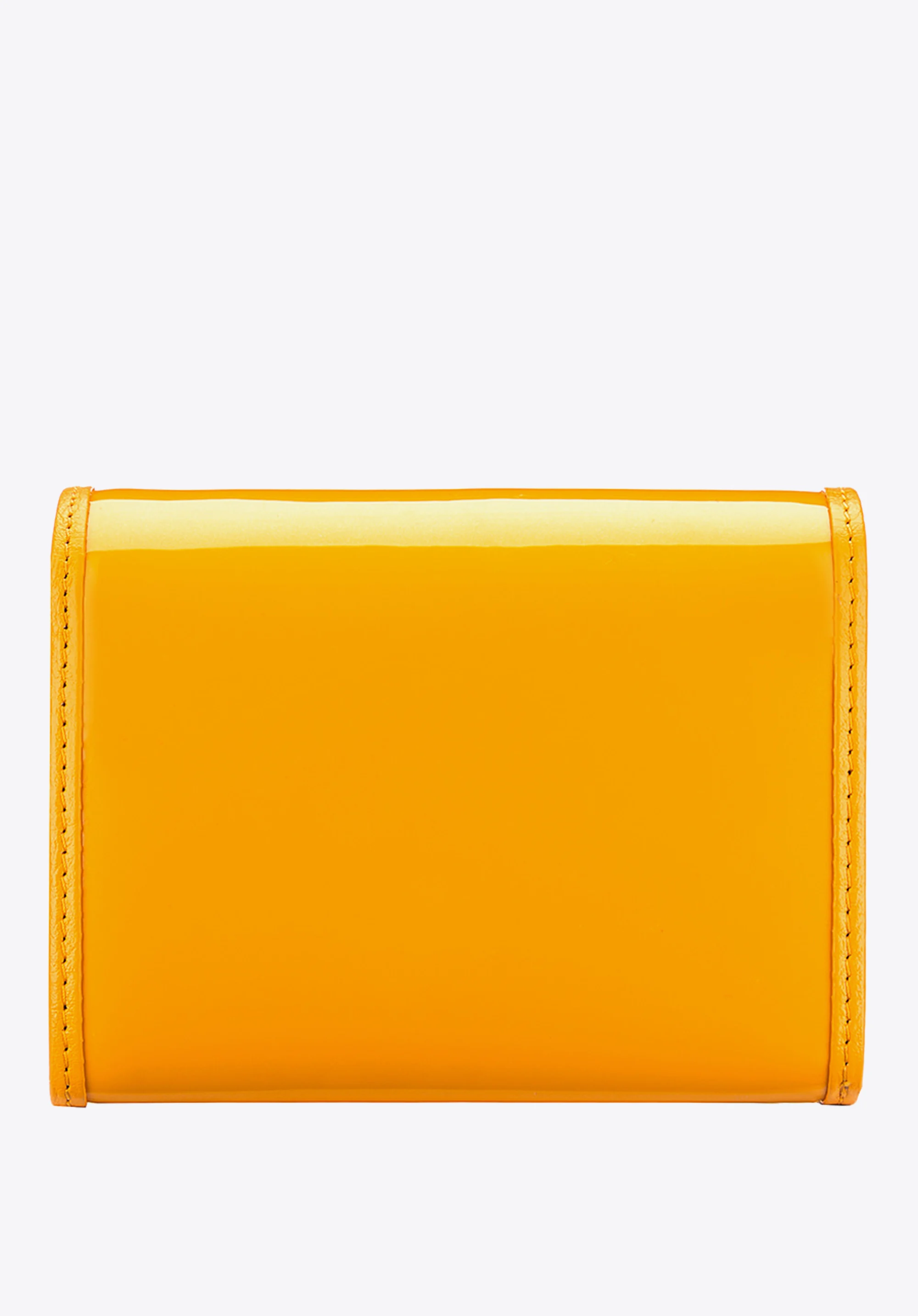 Damski portfel ze skóry lakierowany średni